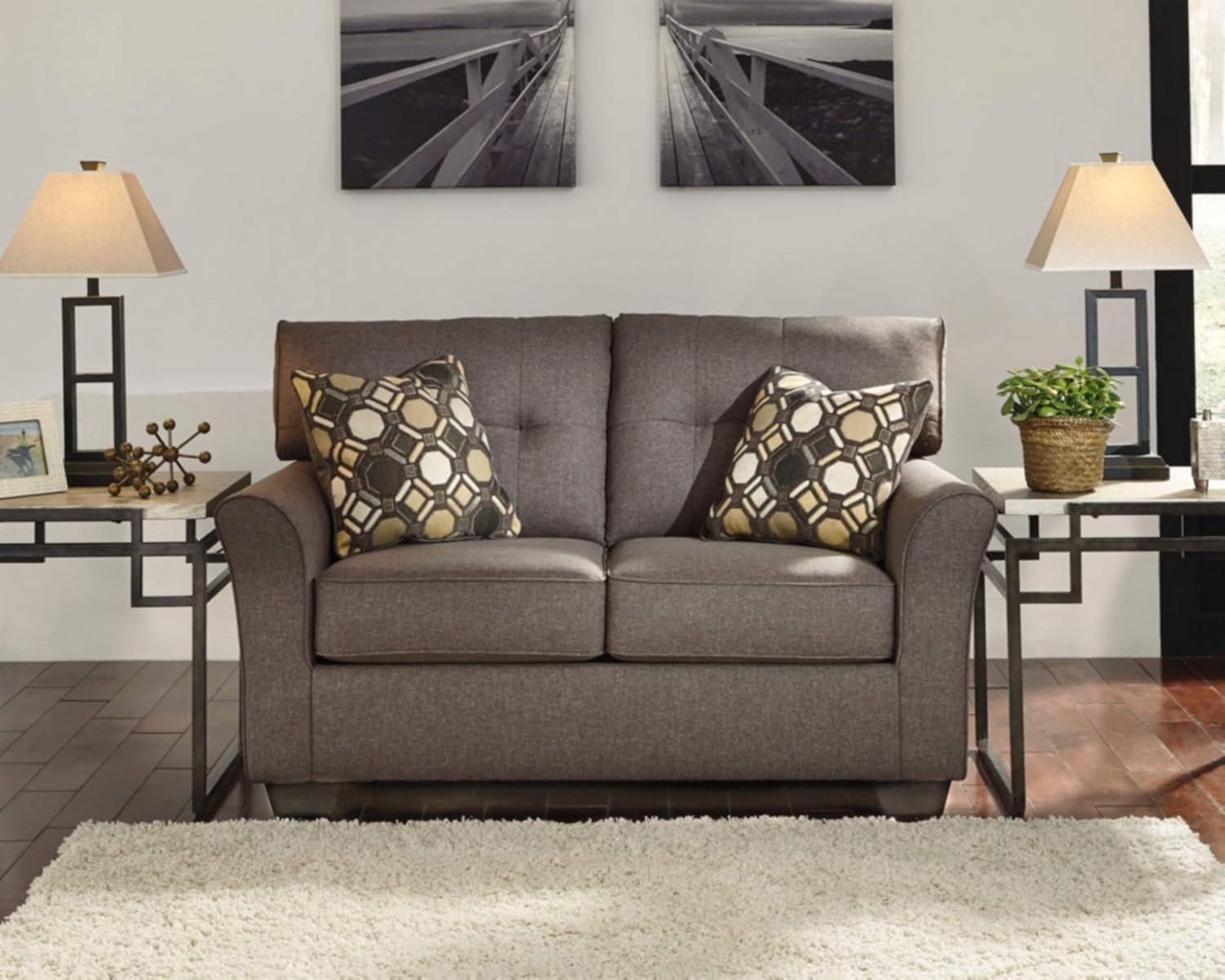 Ashley Furniture Tibbee Loveseat in Slate