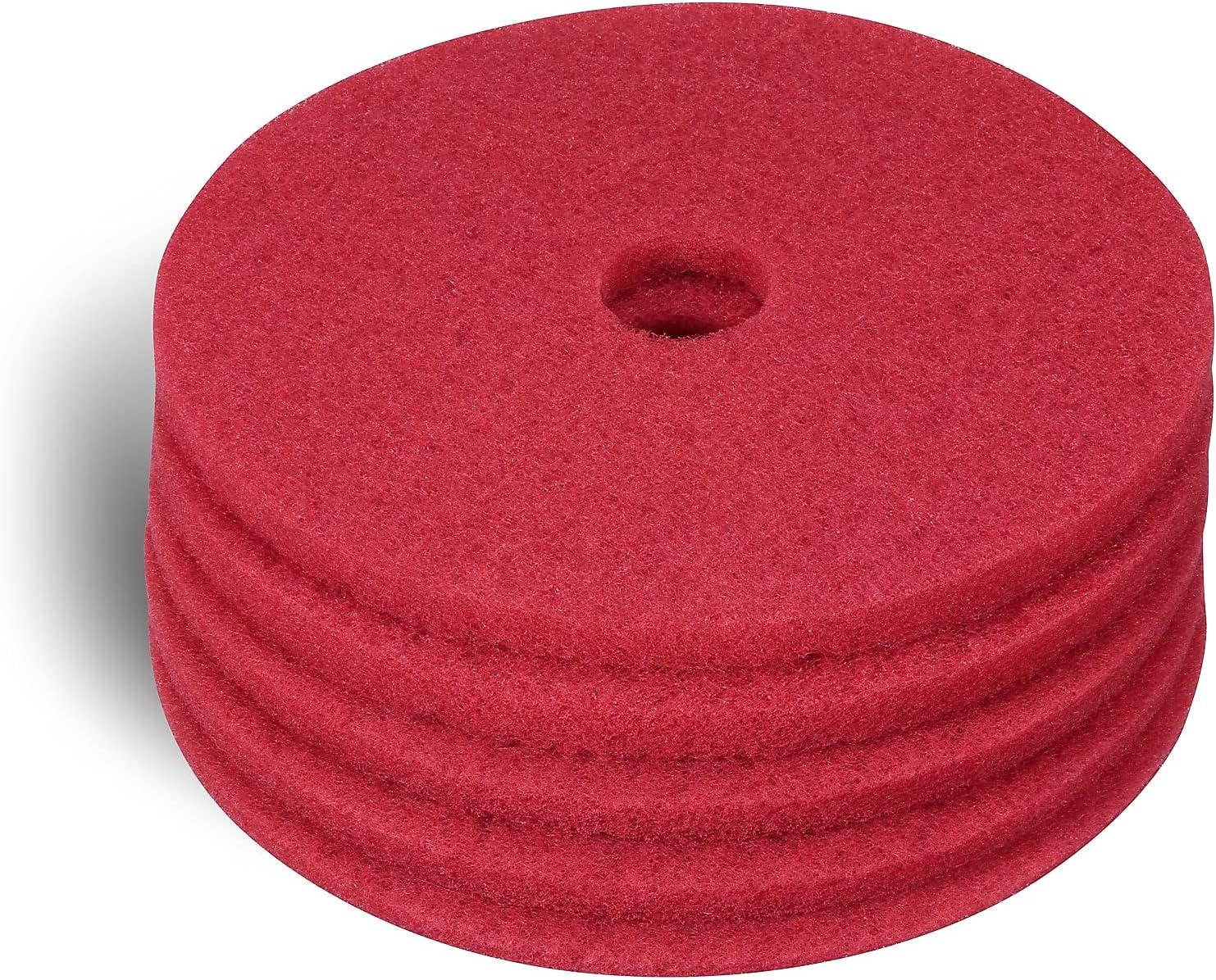 MyOfficeInnovations Red Floor Buffer Pads 20" 5/Ct 663603