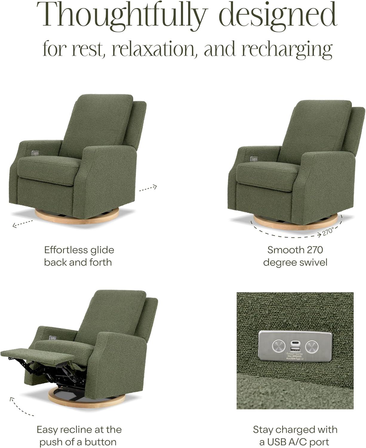 Crewe Electronic Recliner and Swivel Glider in Eco-Performance Fabric