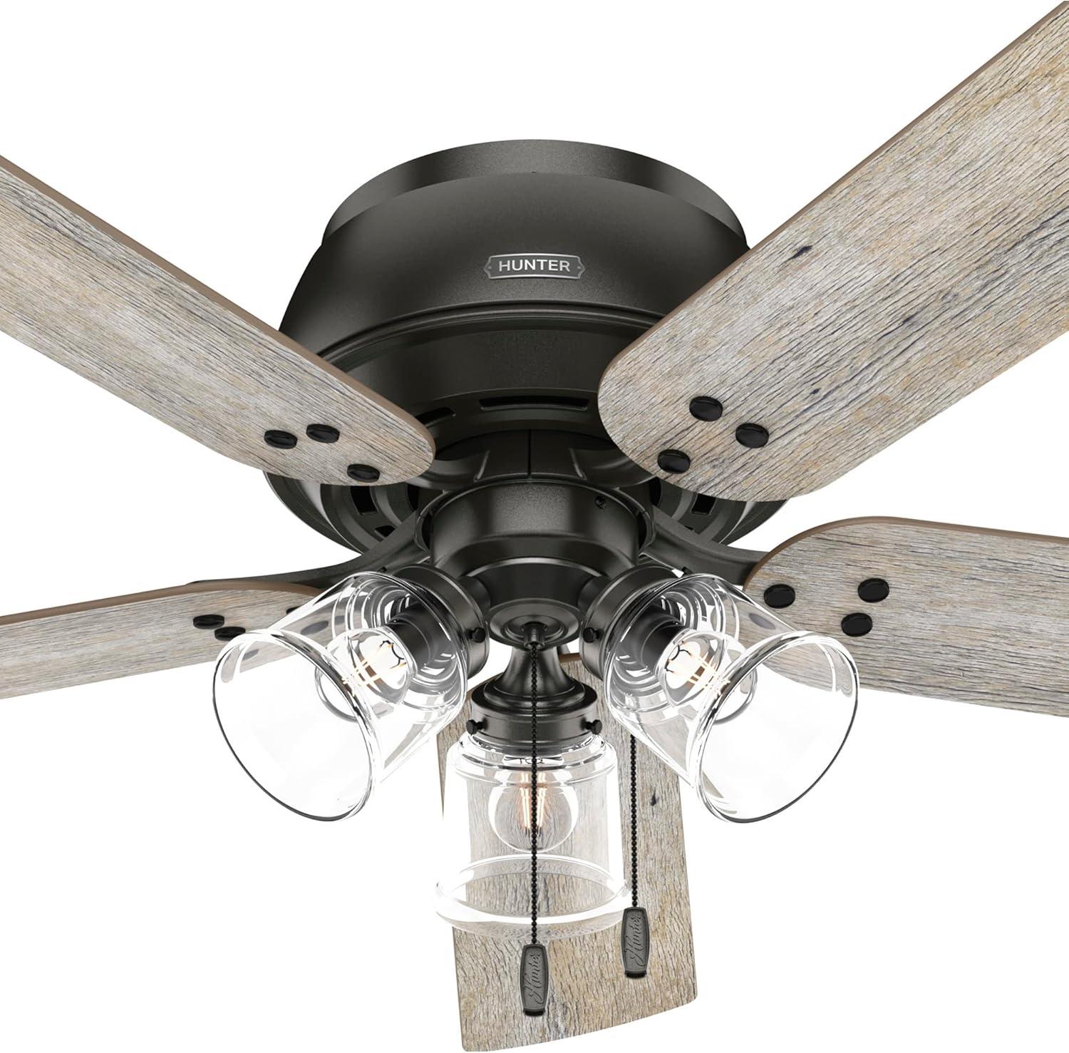 Shady Grove 52" 5 - Blade Ceiling Fan With Lights And Pull Chain