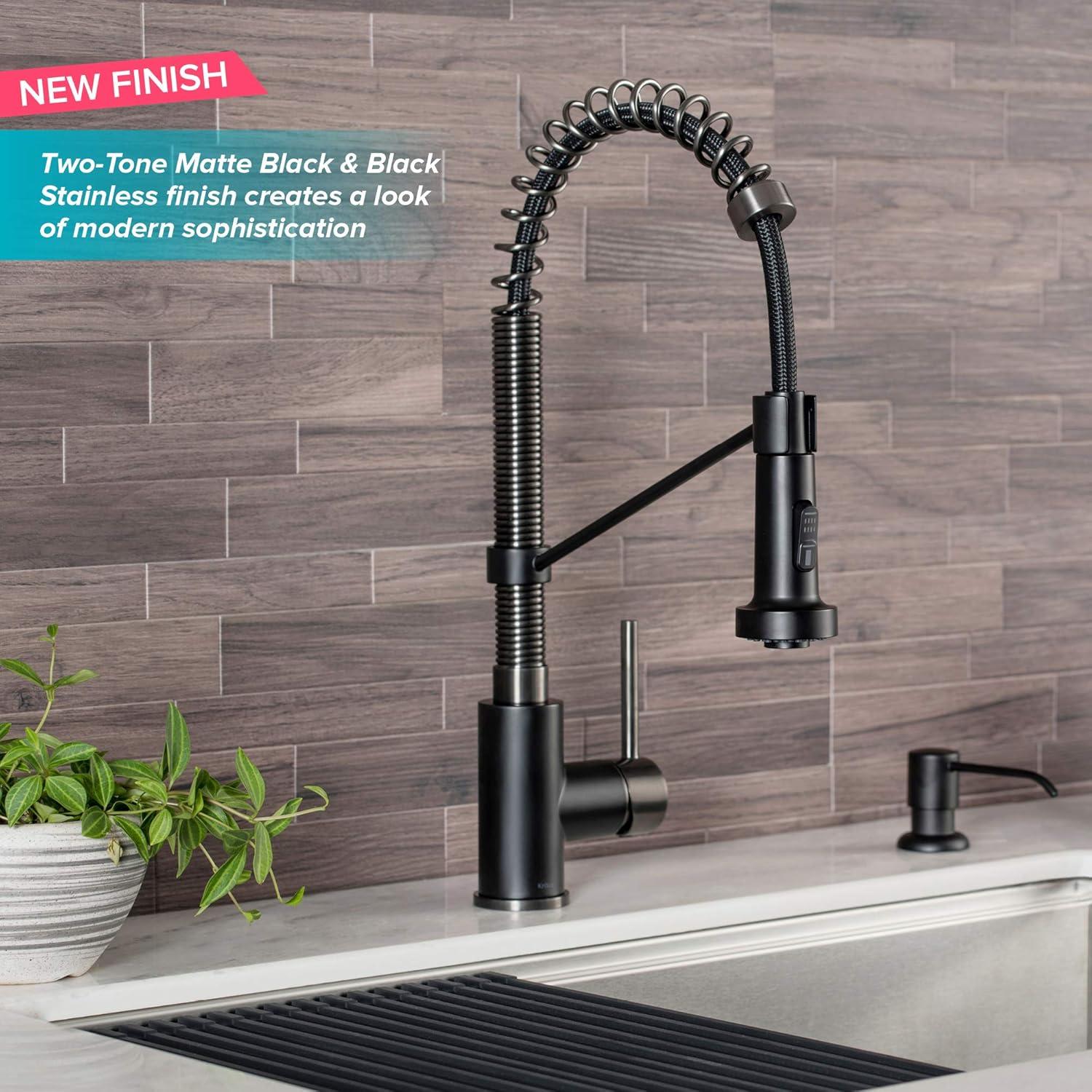 KRAUS Bolden Commercial Style 2-Function Single Handle Pull Down Kitchen Faucet