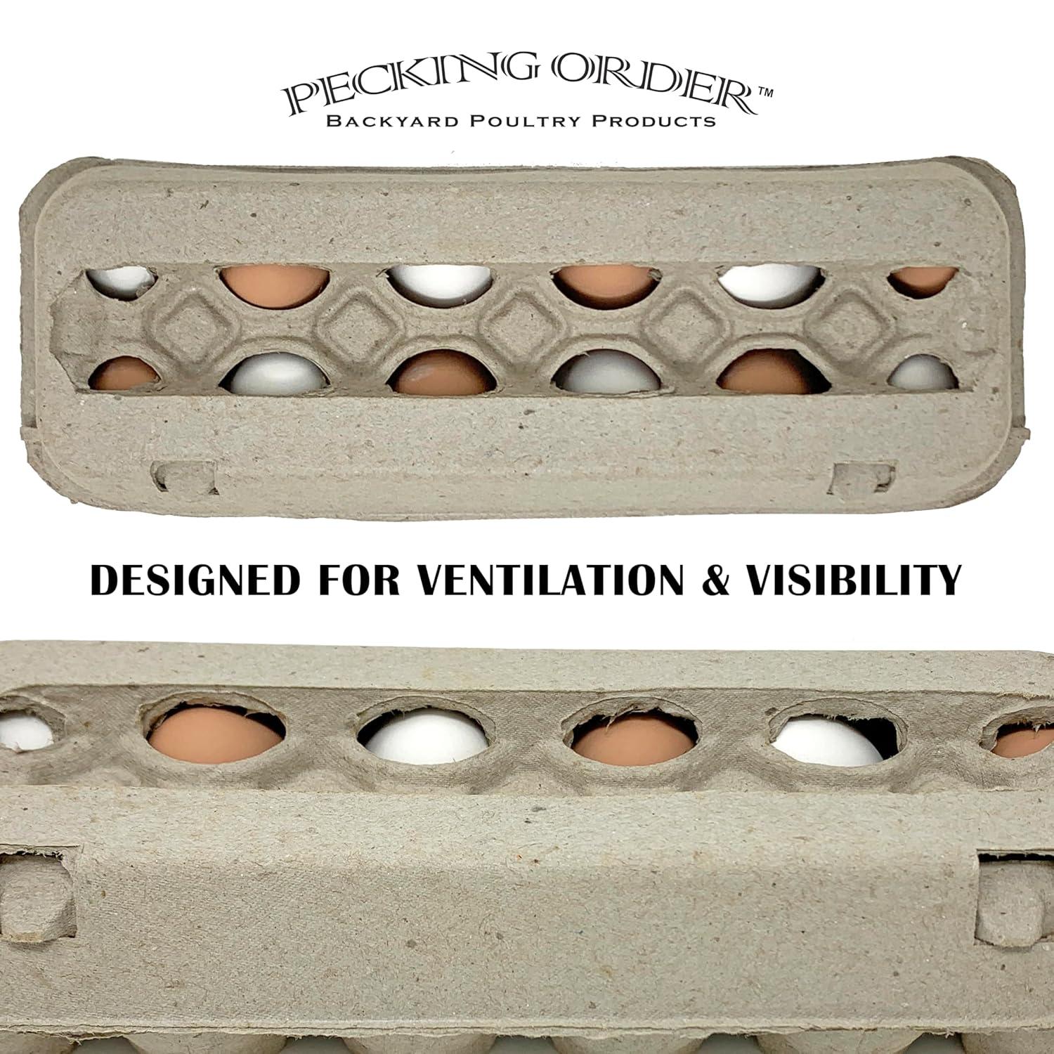 Pecking Order Cardboard Egg Carton 12-pack Dozen Cardboard Egg carton
