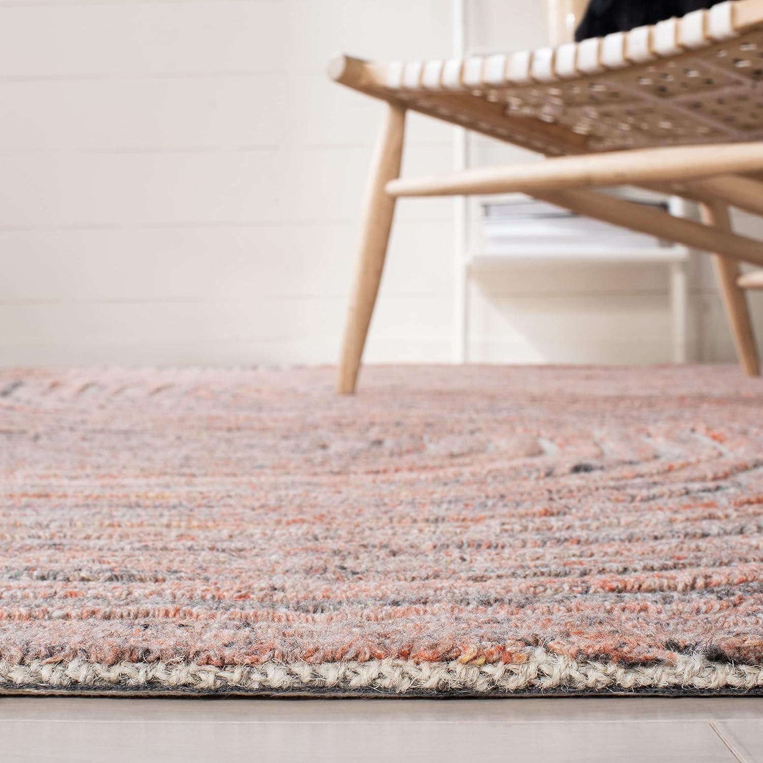 Southampton SHA301 Hand Tufted Indoor Area Rug - Rust - 5'x8'- Safavieh
