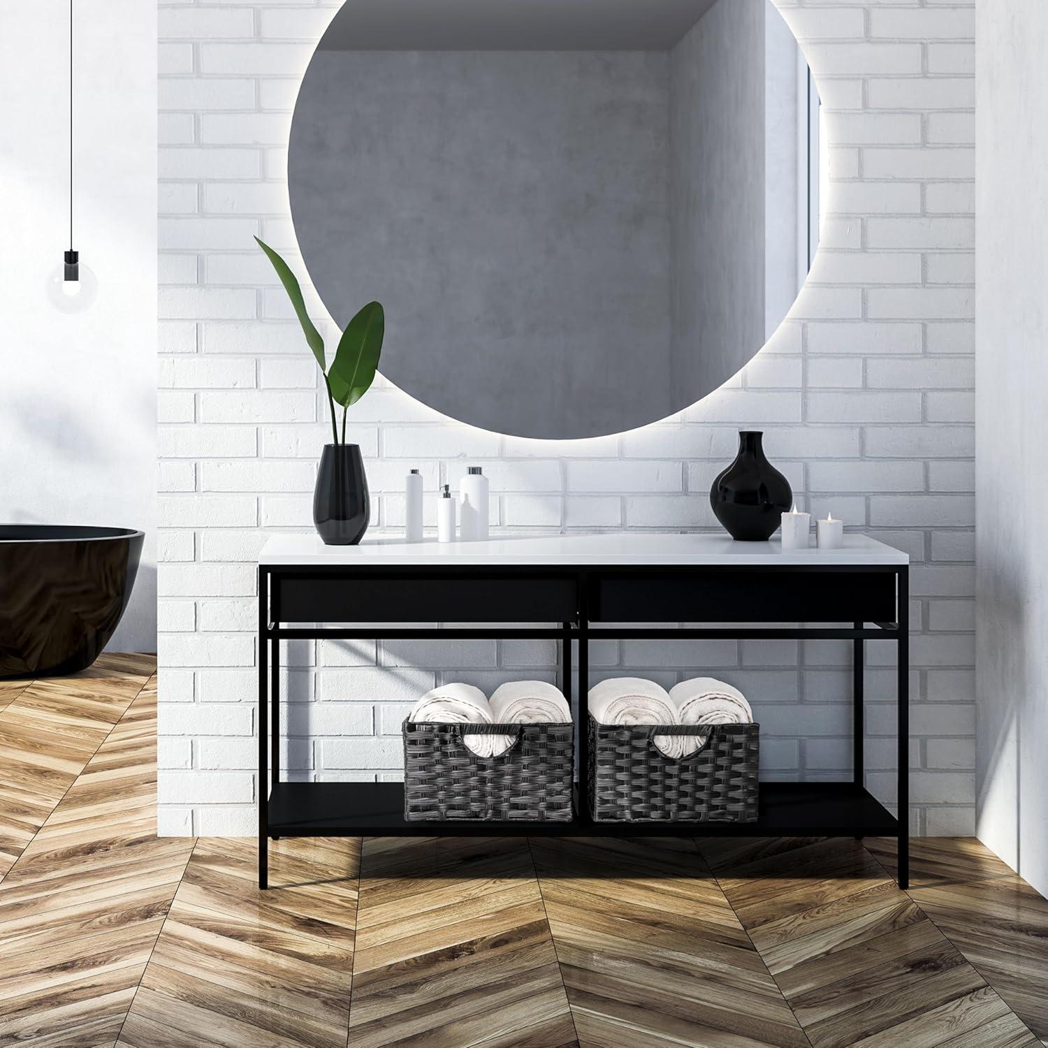 Handwoven Rectangle Laundry Hamper