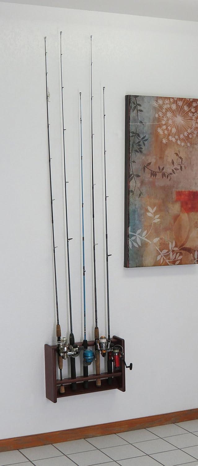 Wood Fishing Rack