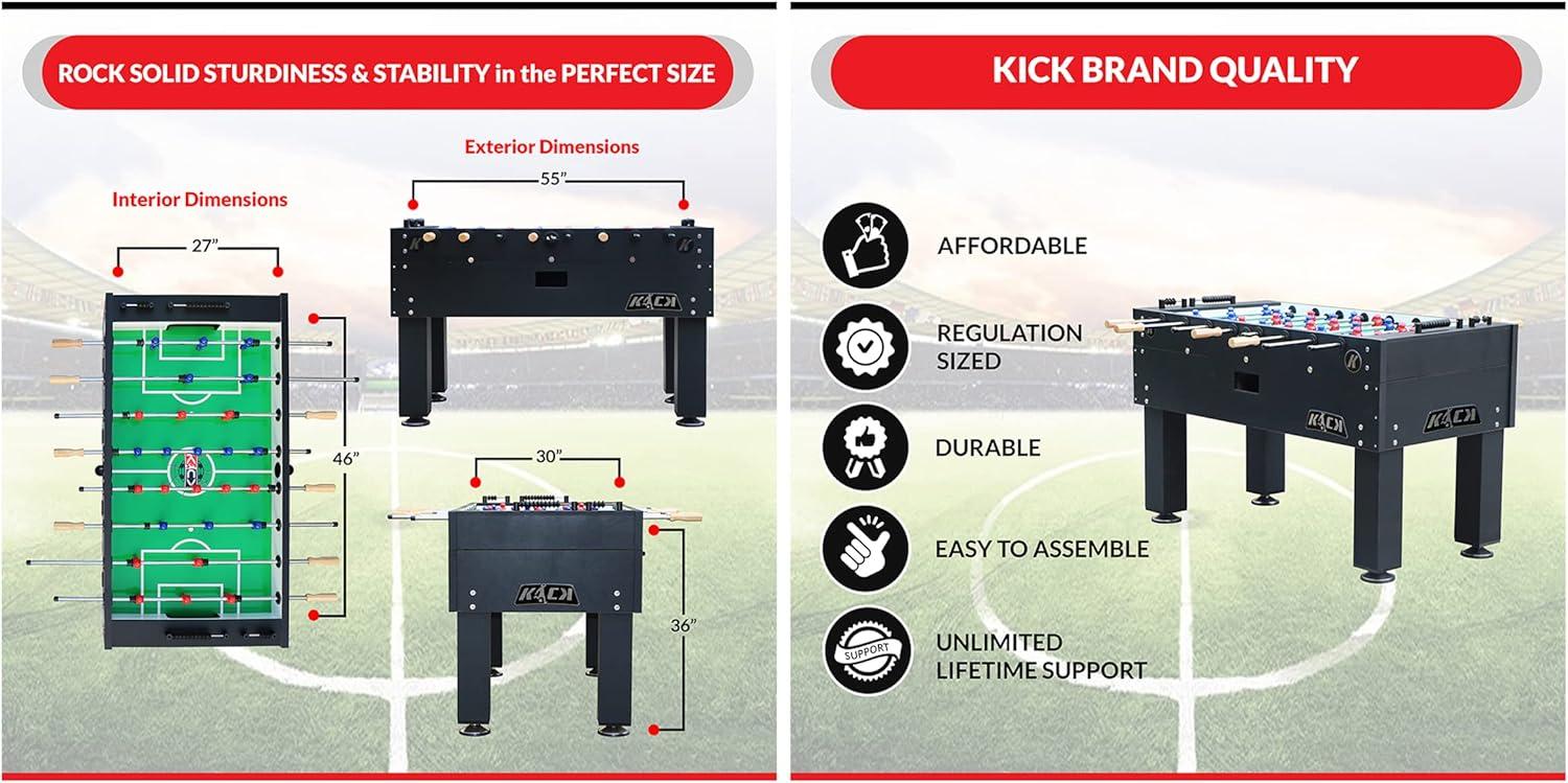 KICK Foosball Tables Titan 55 Tournament Foosball Table