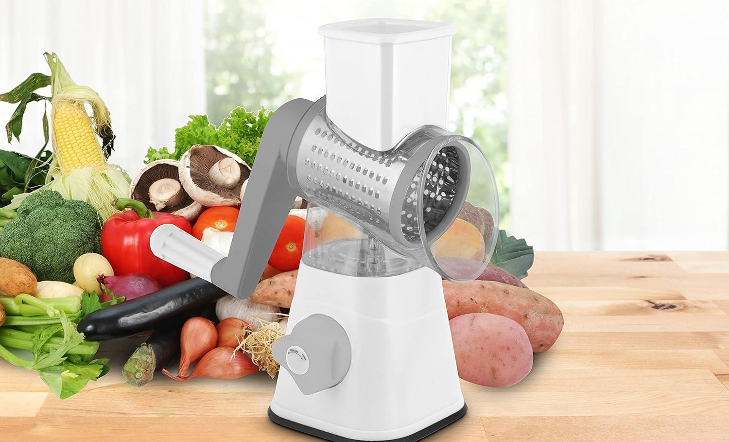 Eternal Eternal Rotary Grater And Slicer With 3 Barrels/blades