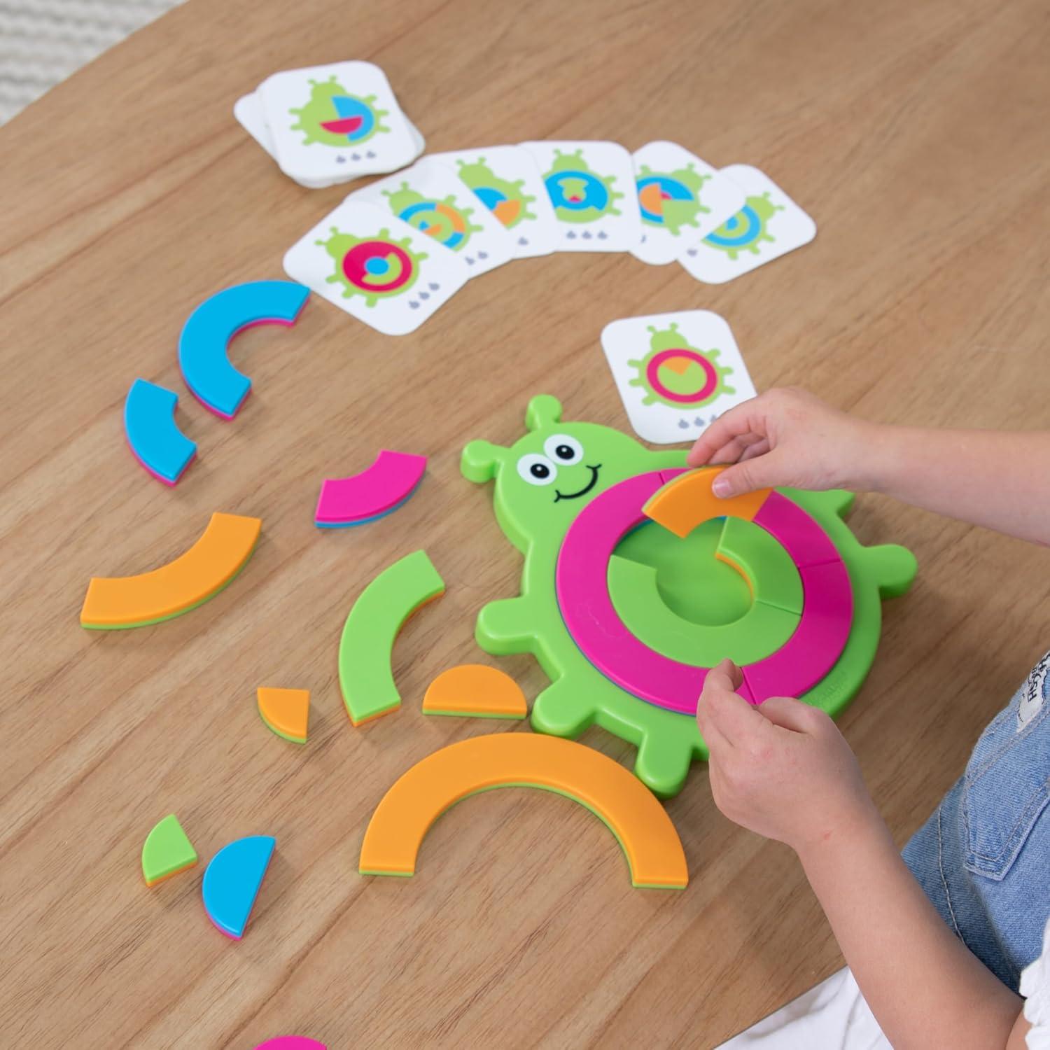 Fat Brain Toys Bugzzle Kids Puzzles Ages 3+ - Match-The-Picture Fraction-Learning Brainteaser, Toys for Kids