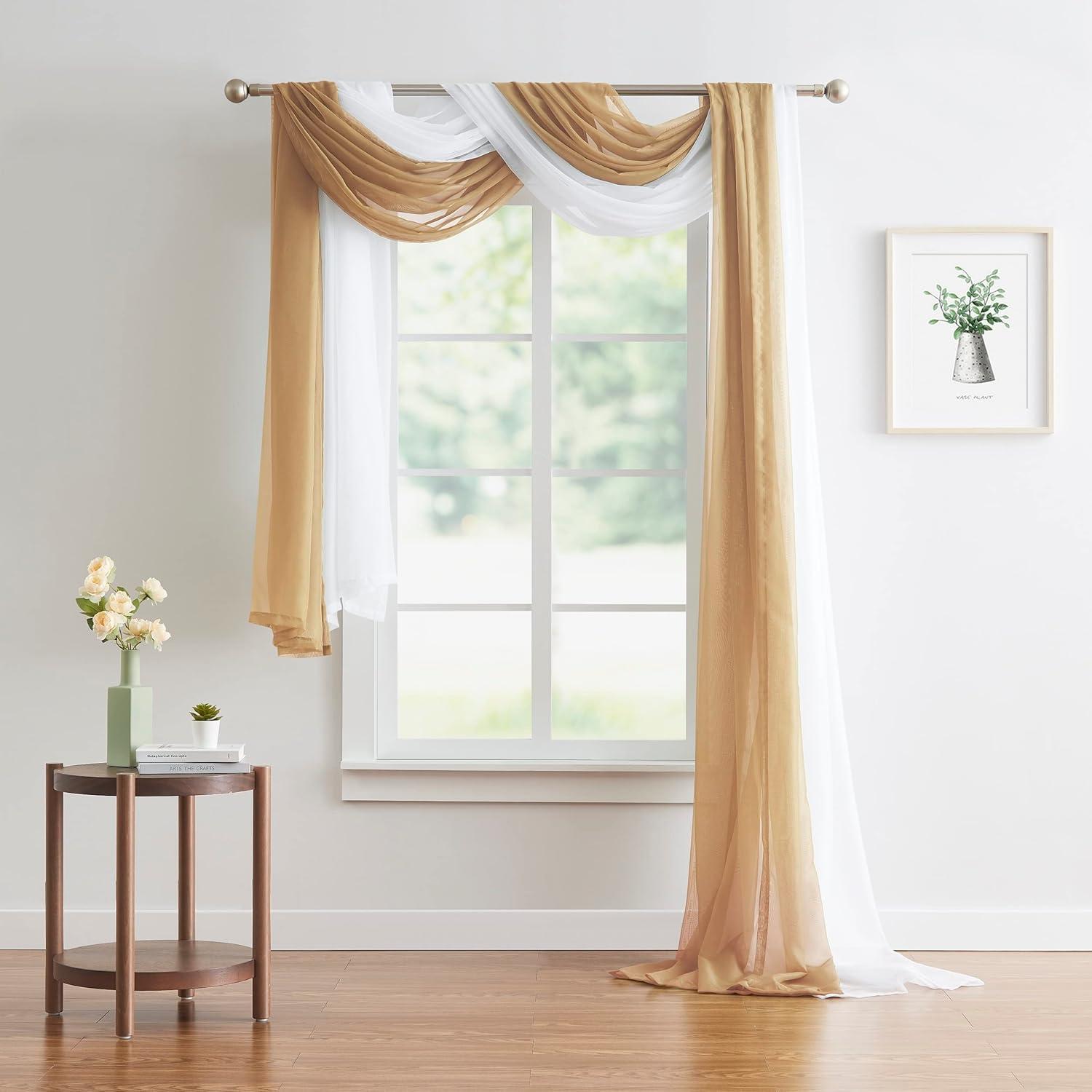 WARM HOME DESIGNS 2 Bed Canopy Curtains Bundle. Canopy Bed Curtains Available in Sizes and Many Colors