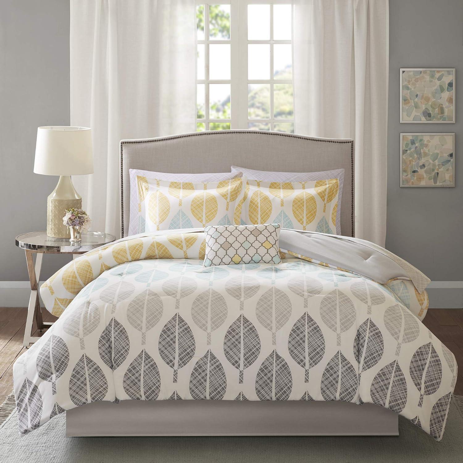 Madison Park Essentials Central Park Modern & Contemporary Comforter Set with Cotton Bed Sheets & Reviews | Wayfair