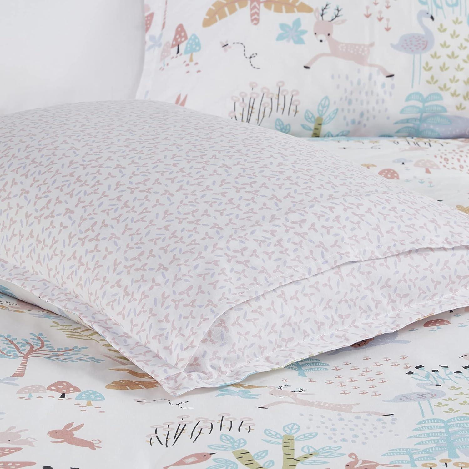 Iris Woodland Animals Cotton Reversible Comforter