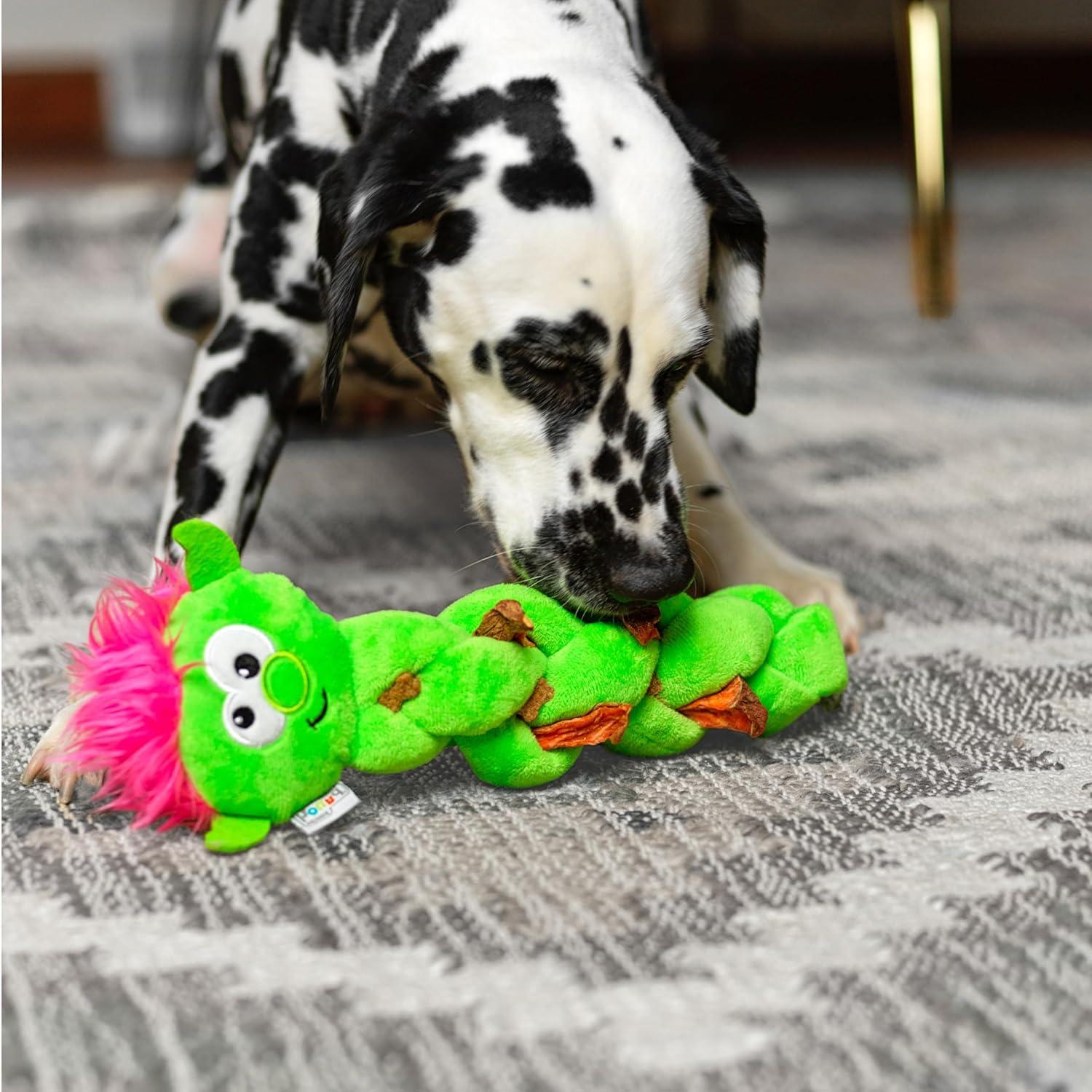 Kyjen  Outward Hound Nina Ottosson Twistiez Unicorn Interactive Plush Puzzle Dog Toy, Purple - Large