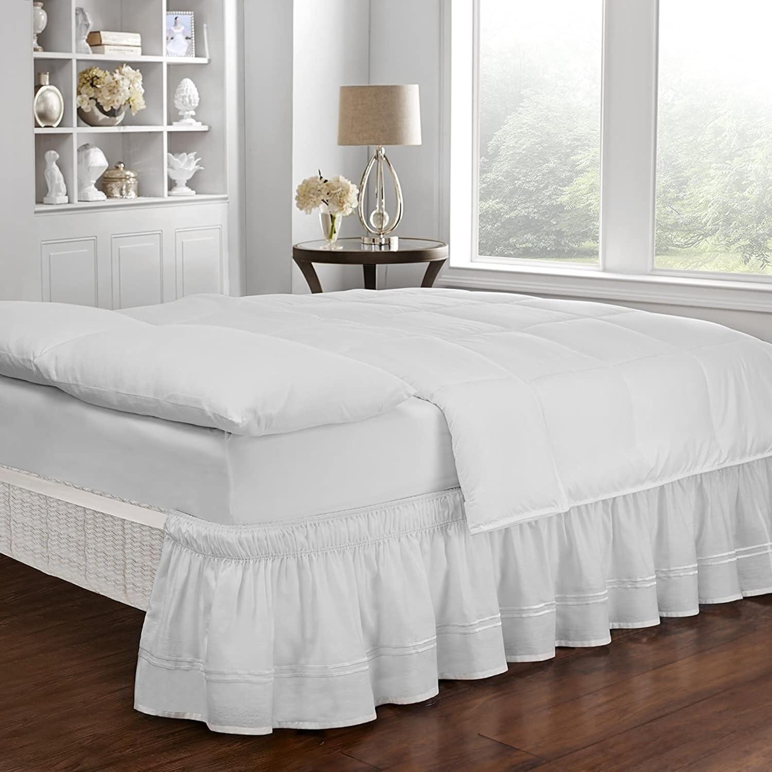 Easy Fit™ Baratta Ruffled Wrap Around Bed Skirt