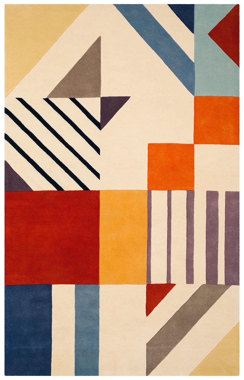 Fifth Avenue FTV120 Hand Tufted Area Rug - Ivory/Multi - 5'x8' - Safavieh.