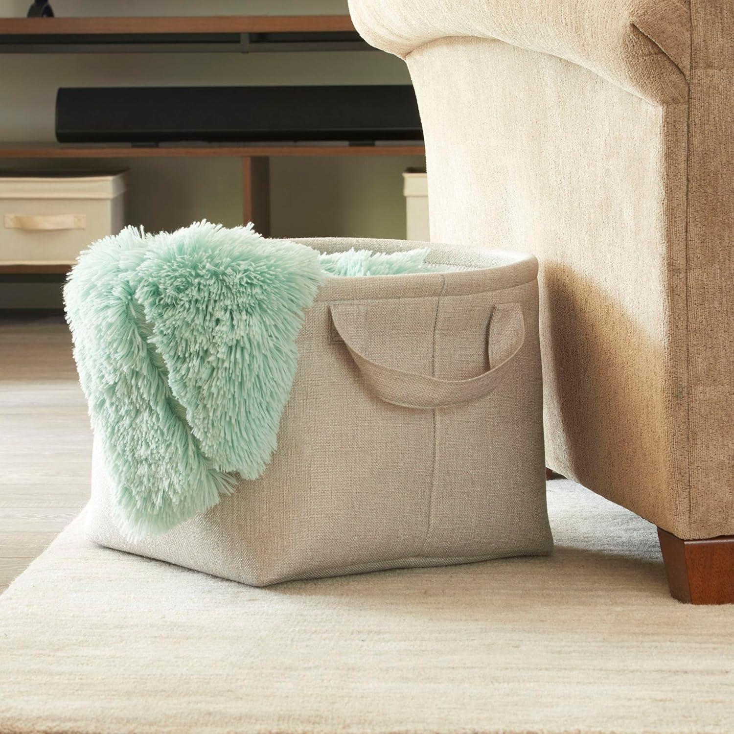 Fabric Basket With Handles 1