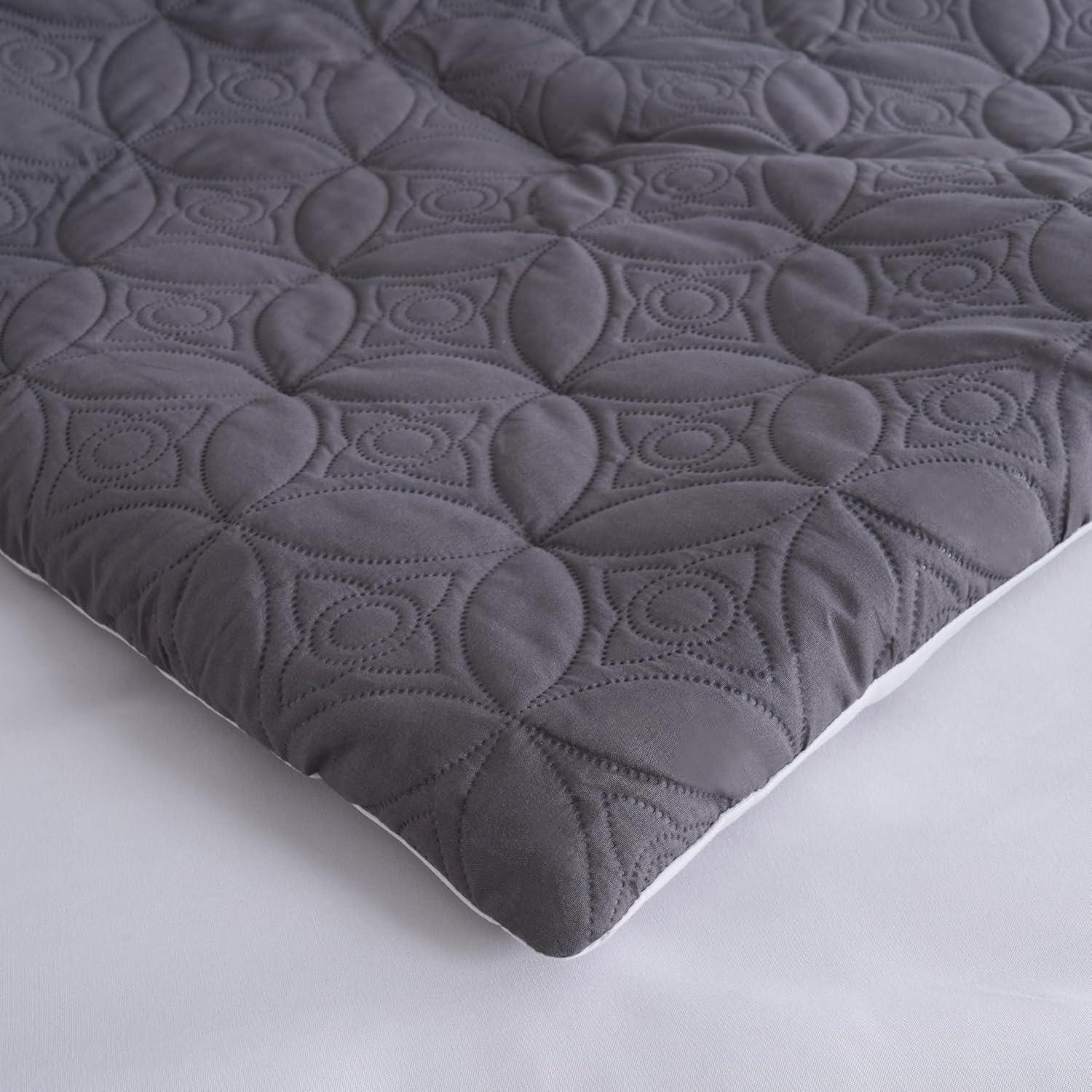 Chezmoi Collection 7-Piece Patchwork Bed in a Bag Comforter Set with Sheets