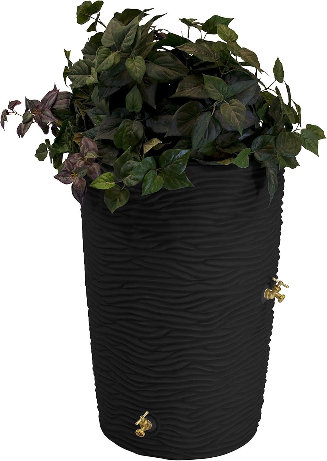 Good Ideas Good Ideas 50 Gallons Plastic Drainable Planter Rain Barrel
