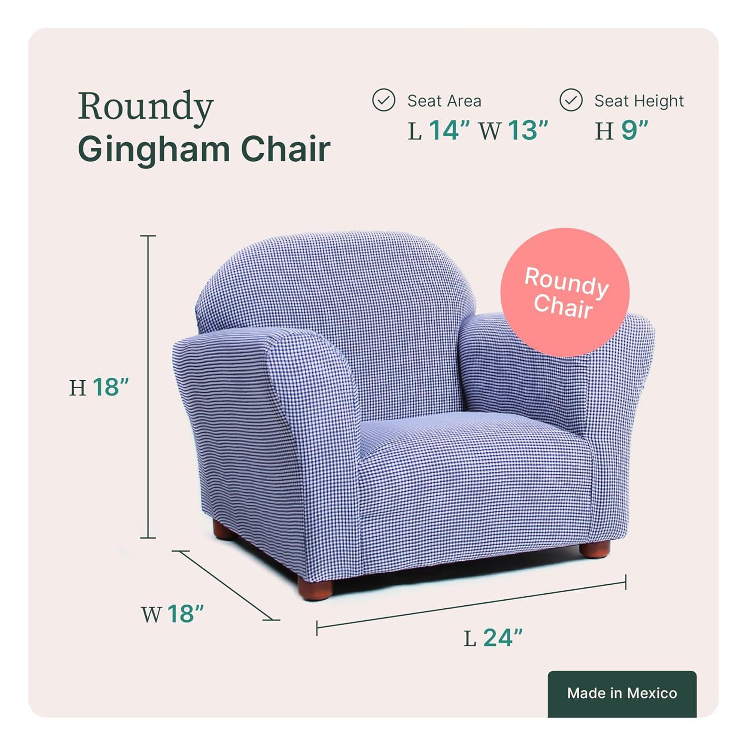 Keet Keet Roundy Kid's Chair + Cover Combo Set Navy