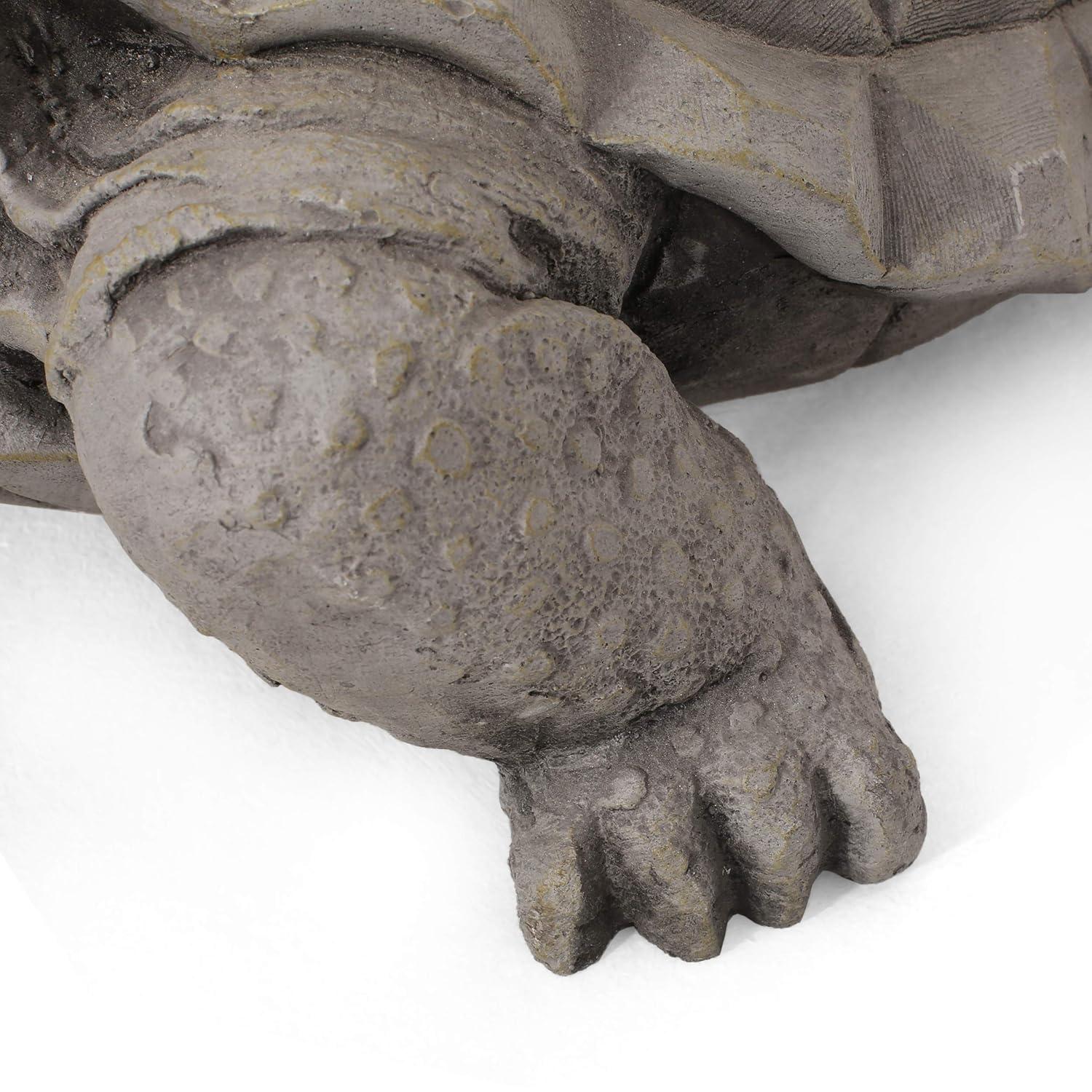 Christopher Knight Home Irwington Outdoor Turtle Statue, Dark Gray