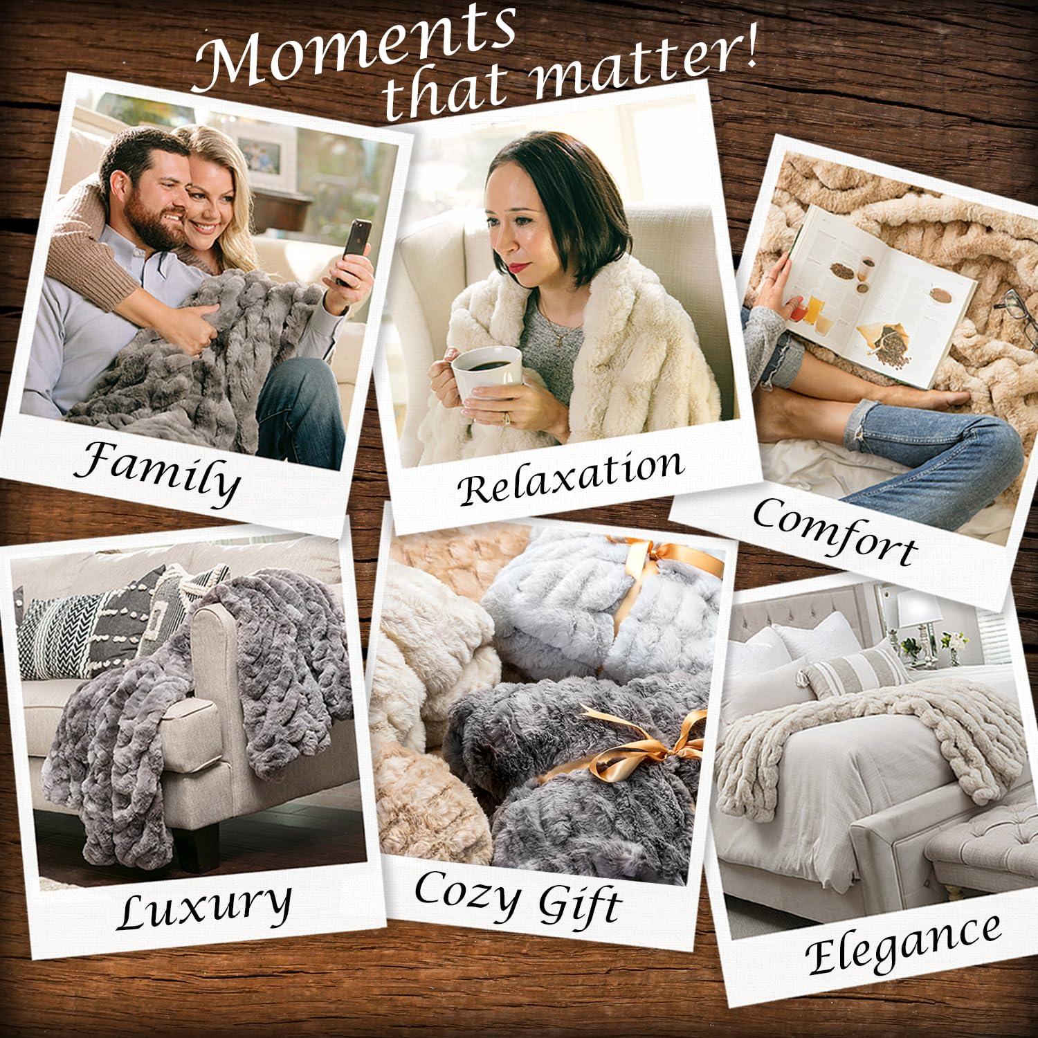 Chanasya Faux Fur Throw & Reviews | Wayfair