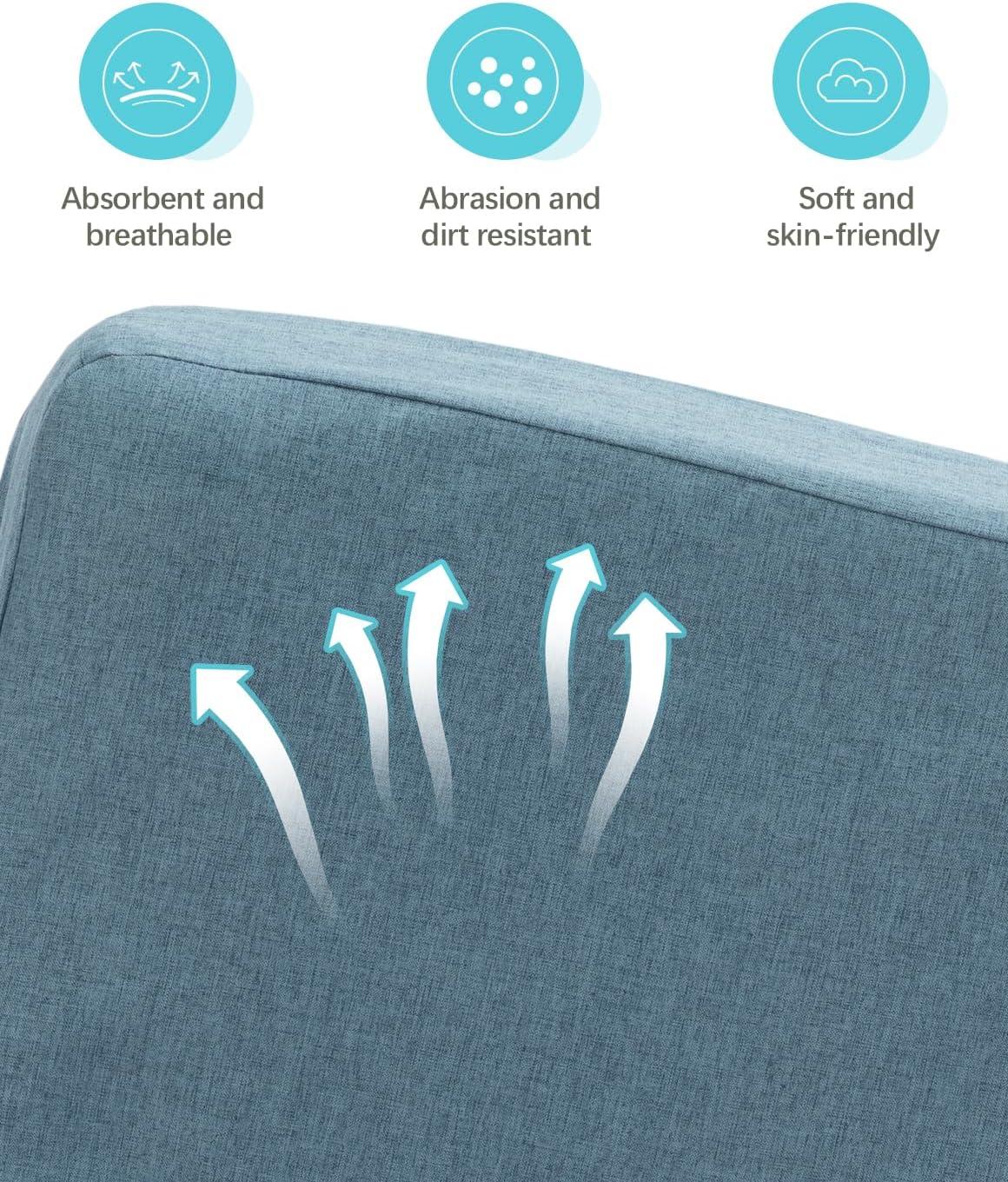 Latitude Run® Modern Sleeper Convertible Chair Adjustable Backrest Small Couch Bed For Living Room/Small Apartment