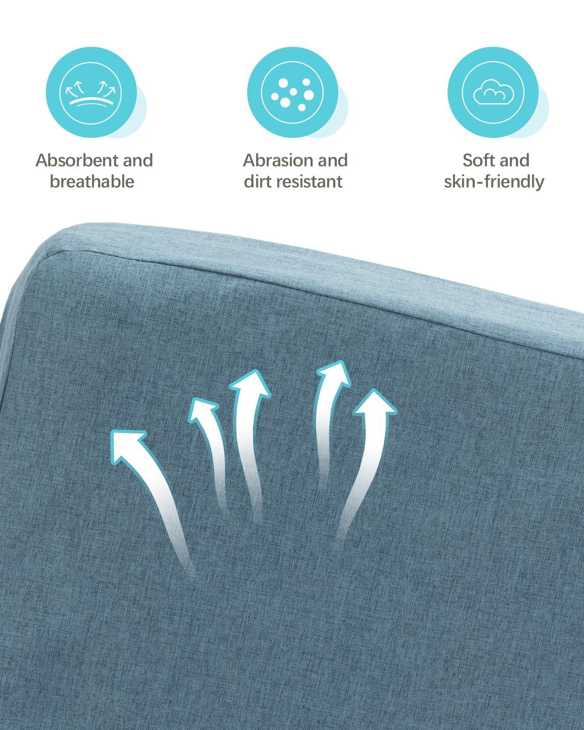 Latitude Run® Modern Sleeper Convertible Chair Adjustable Backrest Small Couch Bed For Living Room/Small Apartment