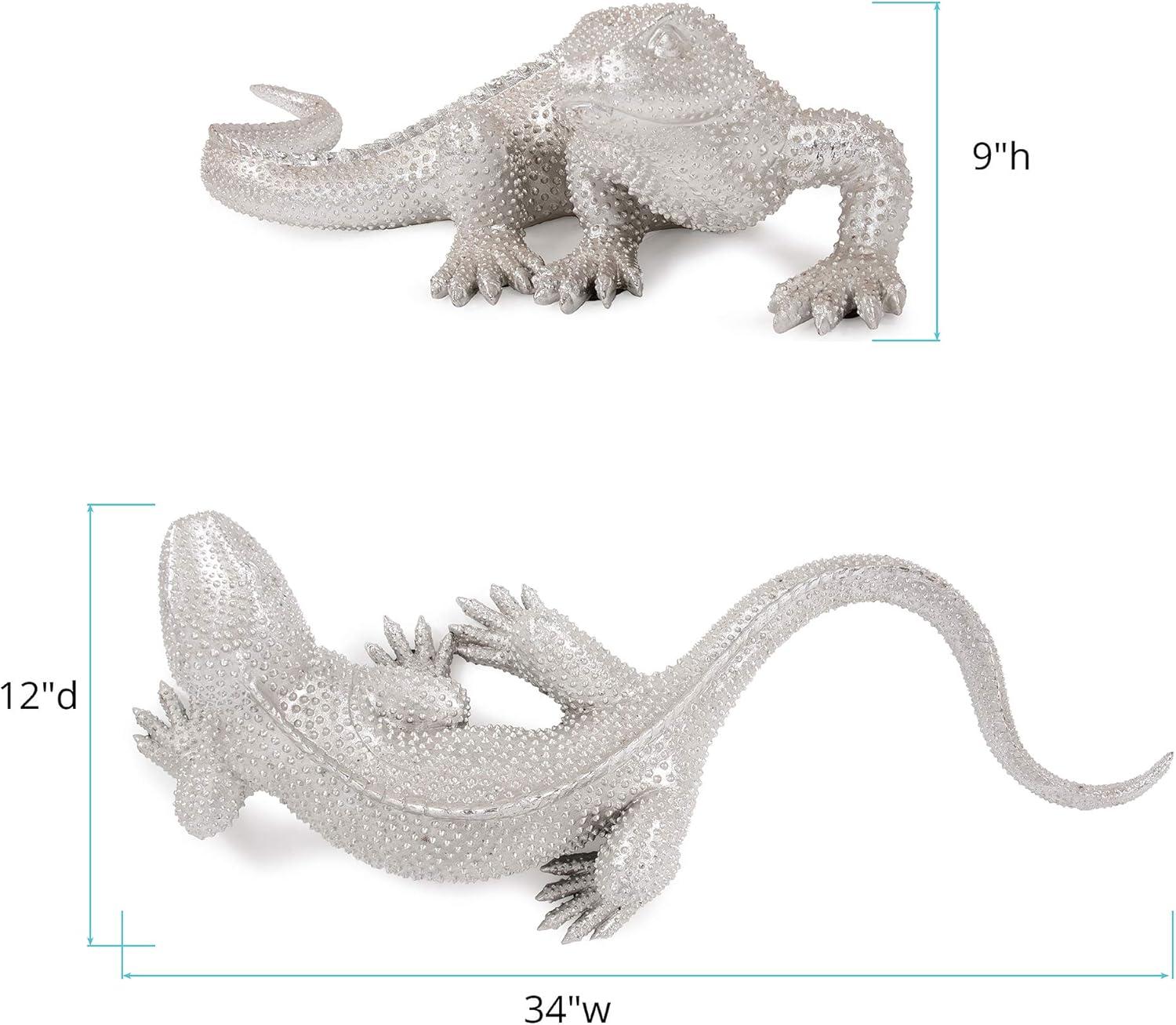 Elizabeth Austin Bright Nickel Plated Lizard