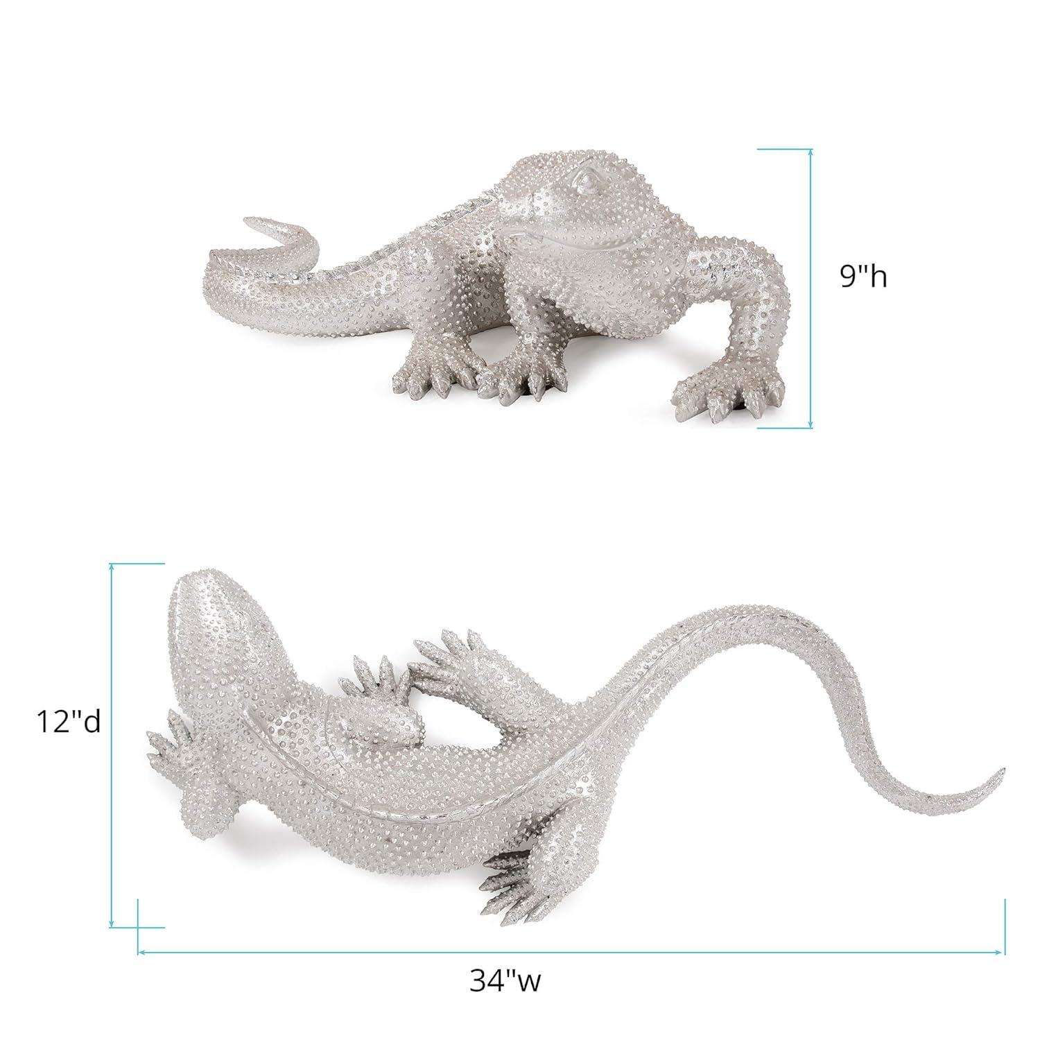 Elizabeth Austin Bright Nickel Plated Lizard