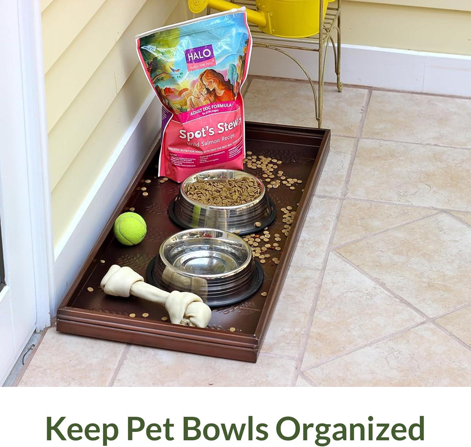 Pine Cones Copper Finish Multi-Purpose Boot Tray - Good Directions