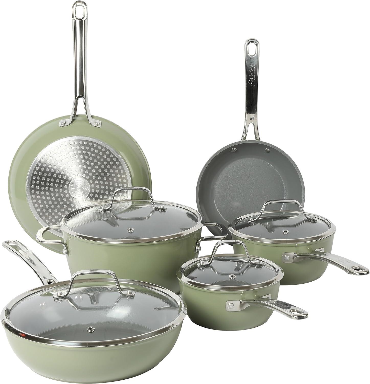 10 - Piece Non-Stick Aluminum Cookware Set