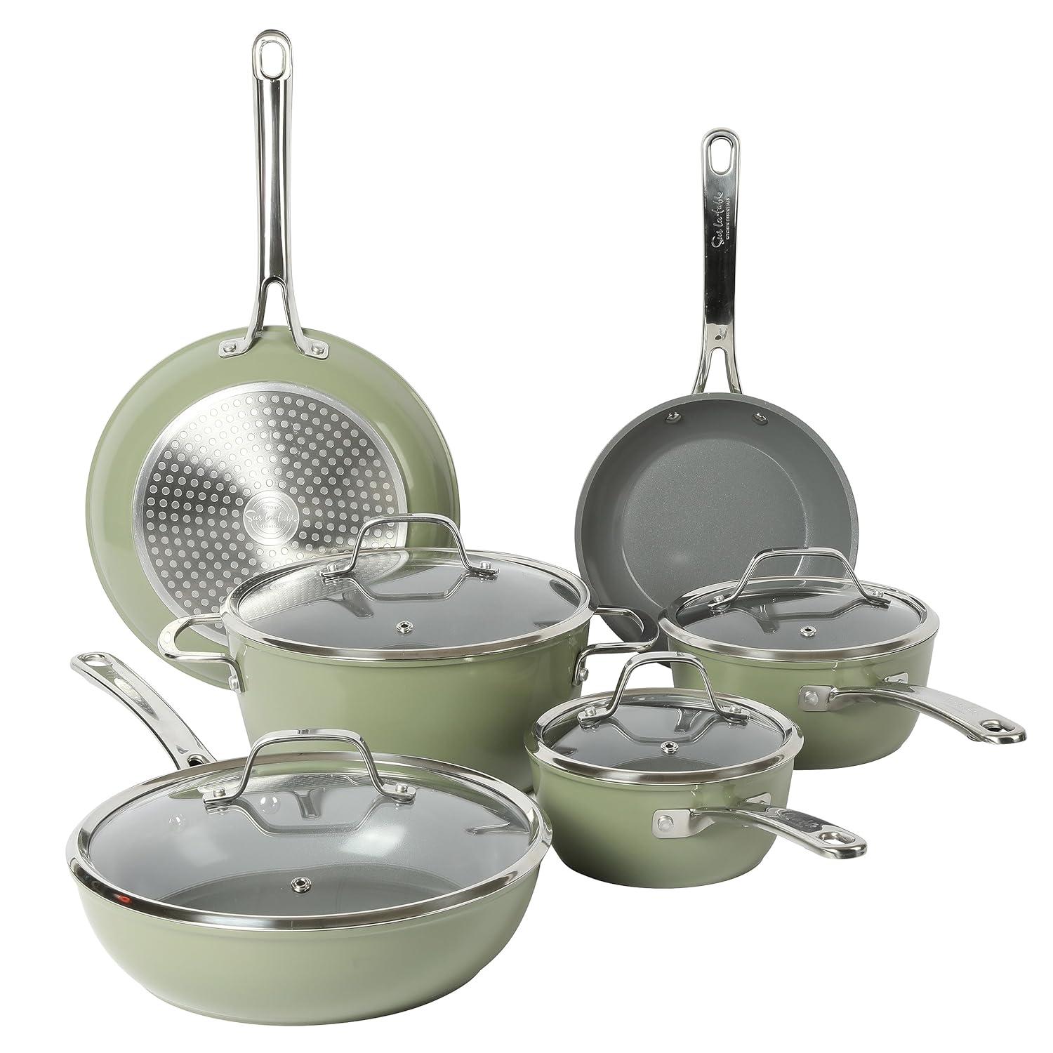 10 - Piece Non-Stick Aluminum Cookware Set