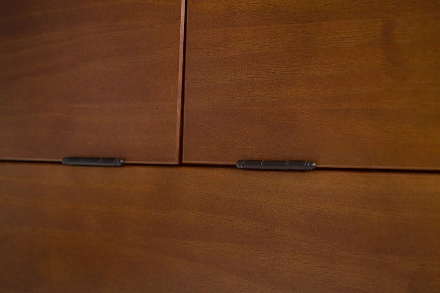 Memomad Cama Bali - Plataforma de Almacenamiento King Marco de Cama de Madera Resistente con Cajones y Más - Madera de Pino Macizo - sin Ruido - No Necesita Somier - Listones de Madera Incluidos (Cama Tamaño King, Madera Marrón Roble)