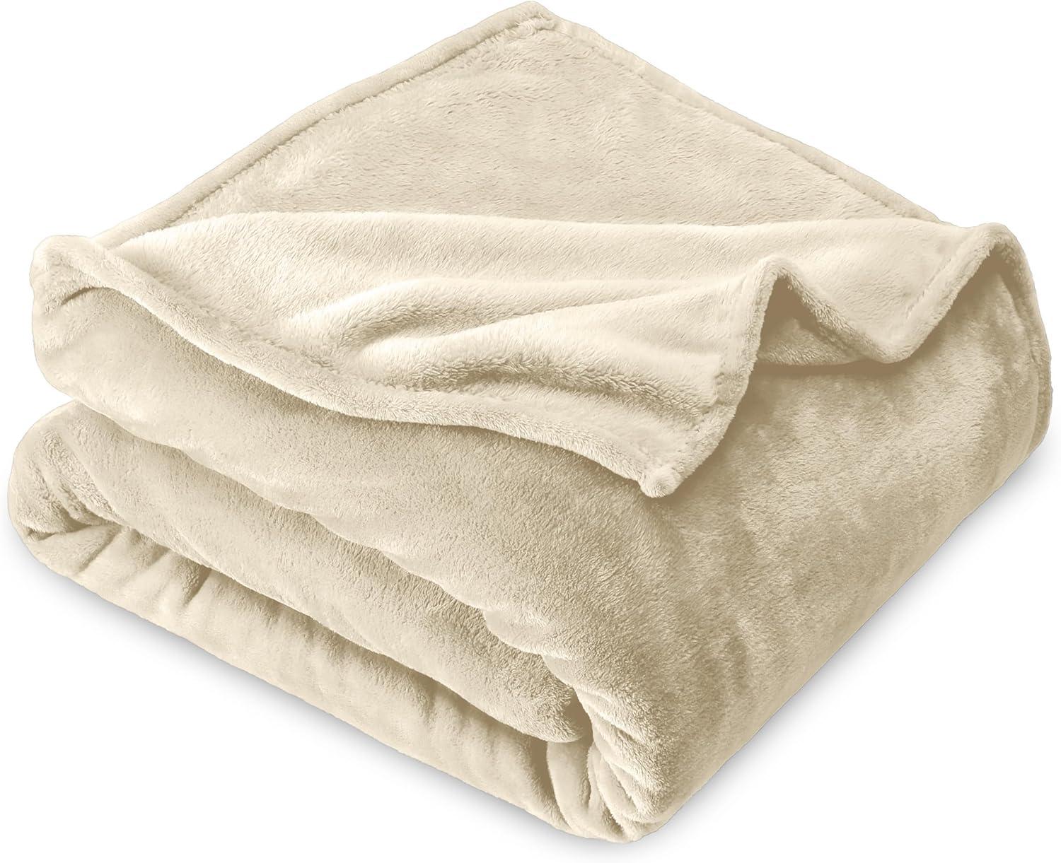 Microplush Fleece Bed Blanket by Bare Home