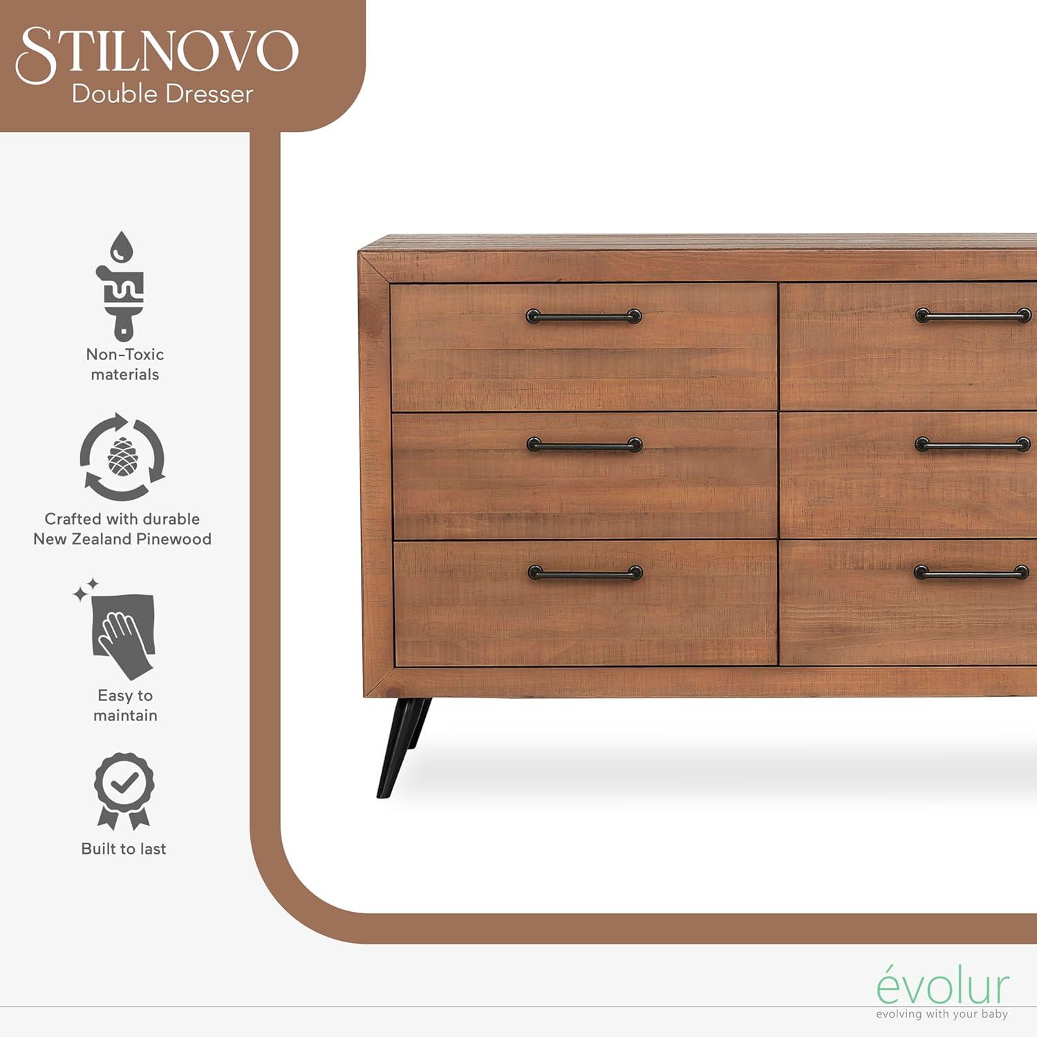 Stilnovo Solid Wood 18'' W 6 - Drawer Dresser