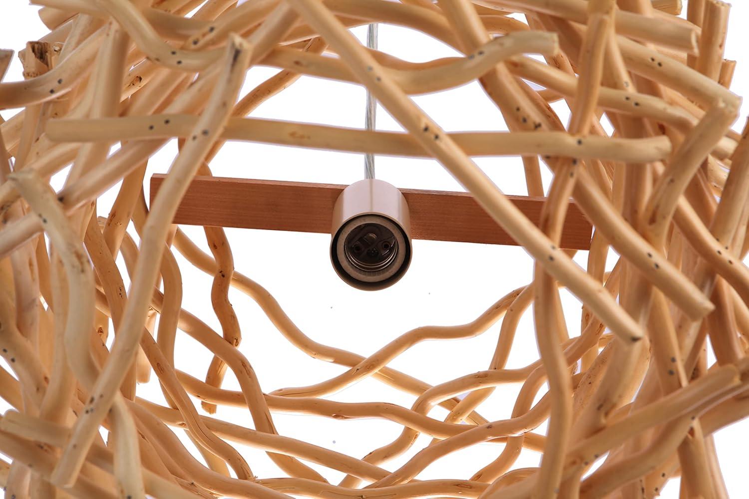 Craftmade 1 - Light Natural/Black Geometric Pendant