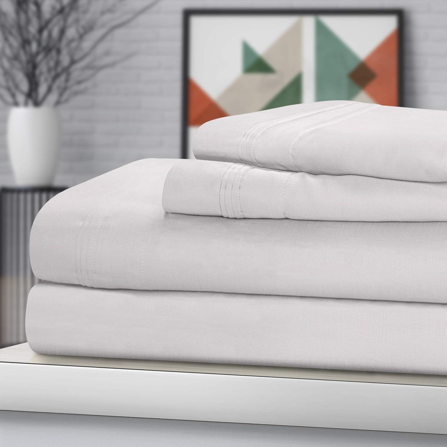 1500 Thread Count Egyptian Cotton Deep Pocket Sateen Sheet Set by Superior