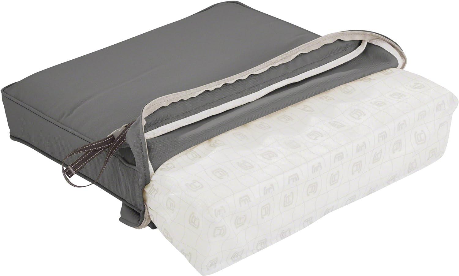 Classic Accessories 25"x22" Montlake Water Resistant Patio Lounge Back Cushion: FadeSafe, Zippered