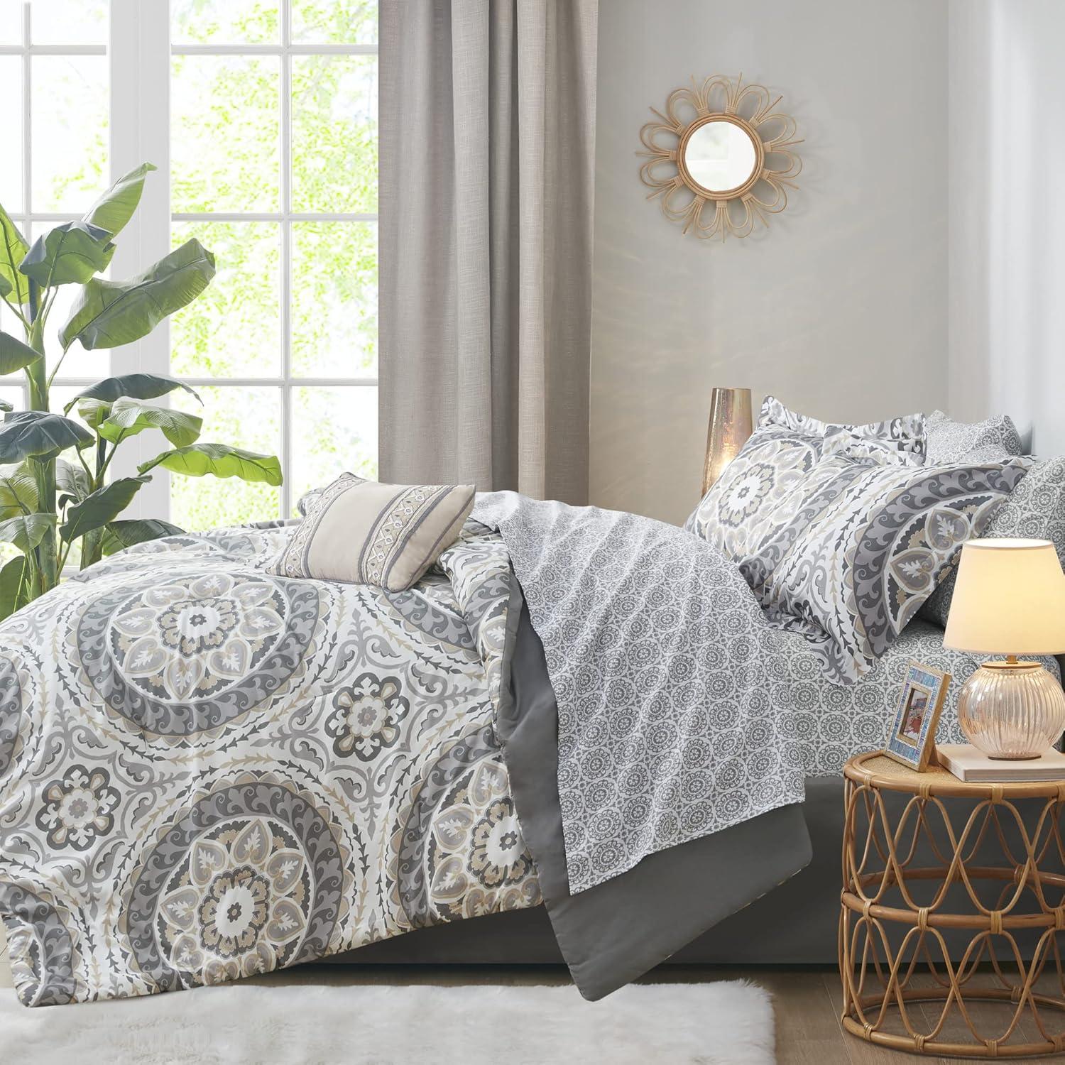 510 Design Estrin 9 PC Comforter Set with Cotton Bed Sheets