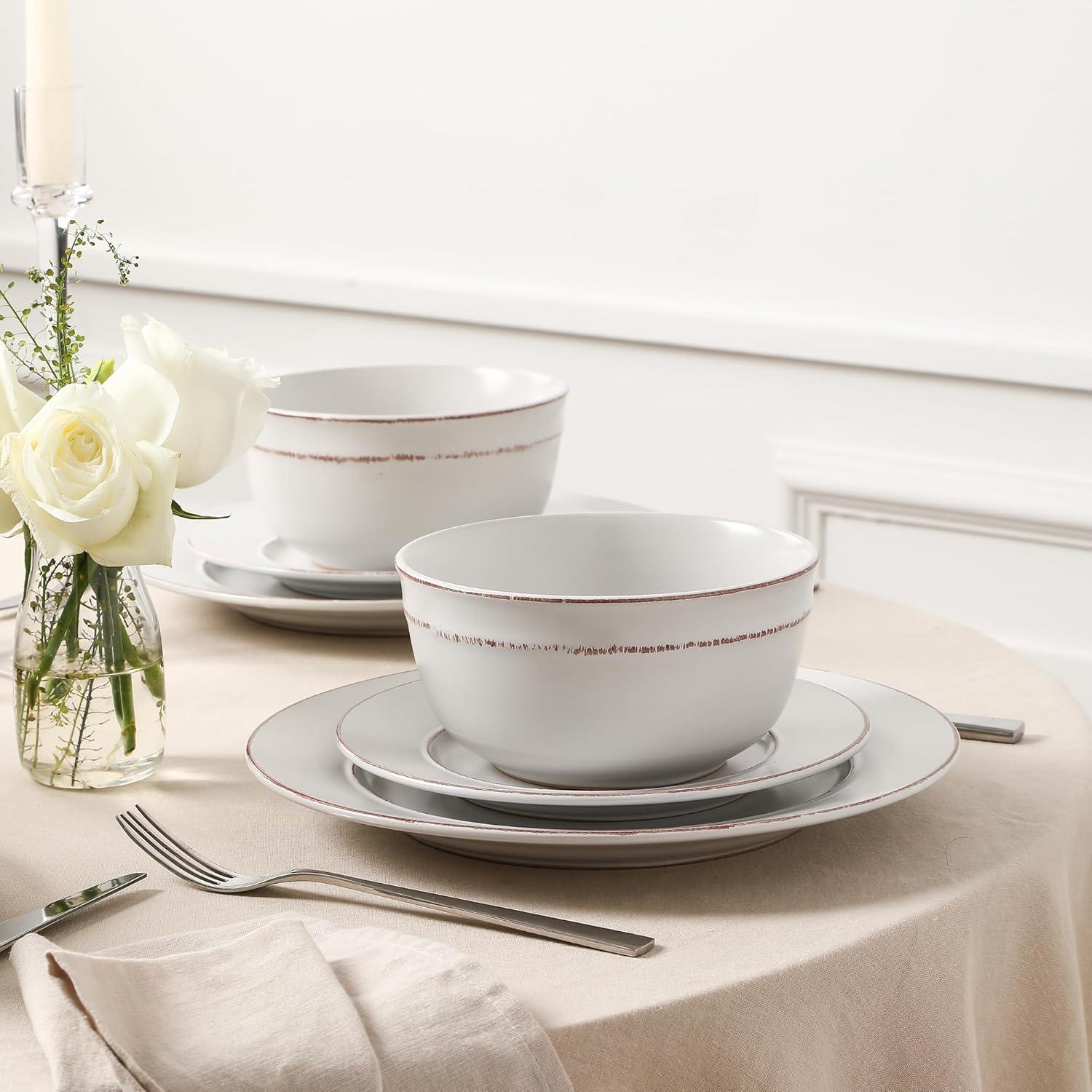 Earth & Clay Earth & Clay Hazel 24-Piece Dinnerware Set Stoneware (Set of 24)