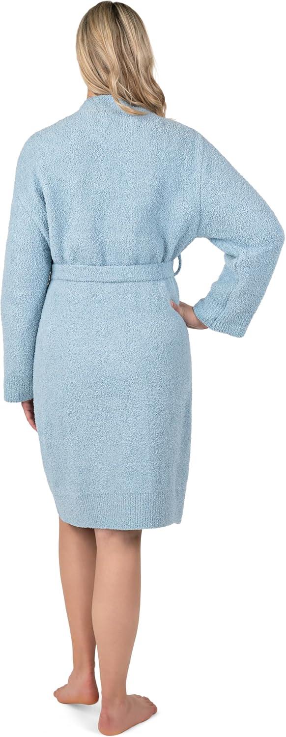 PAVILIA Premium Womens Plush Robe, Super Soft Fuzzy Bathrobe, Cozy Spa Robe with Pockets for Women