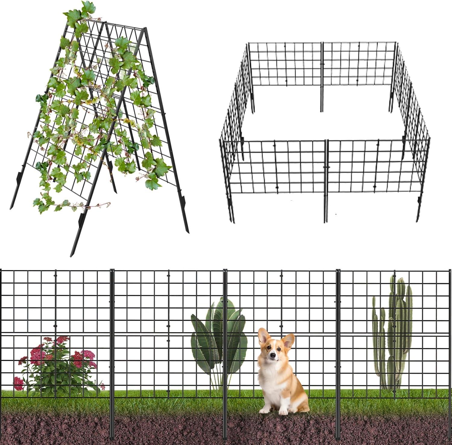 Decorative Metal Wire Garden Fence 16 Pack