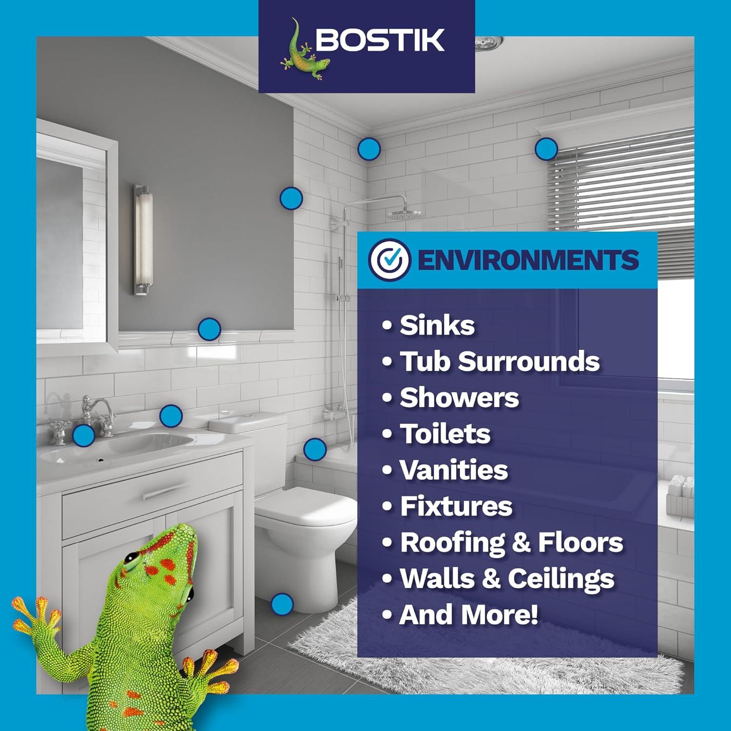 BOSTIK Bostik Silicone Caulk 10.1 oz