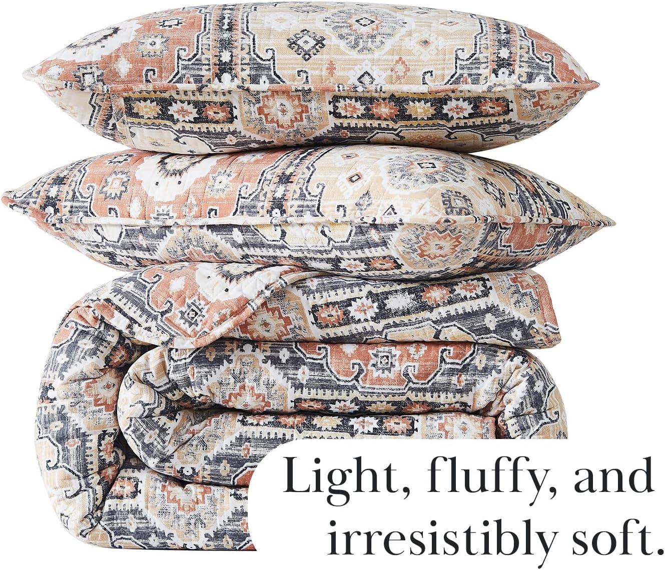 Southshore Fine Living Kilim Oversized 2-Piece Quilt Set Natural Twin / Twin XL