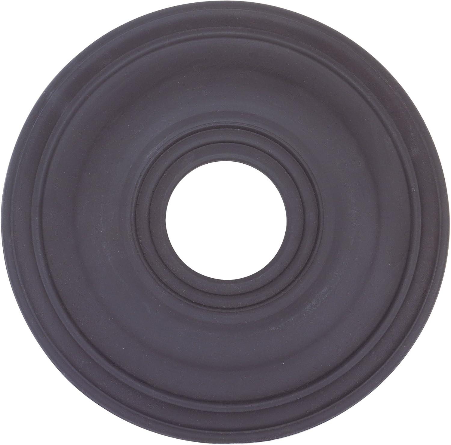 Black Steel 16-Inch Ceiling Medallion