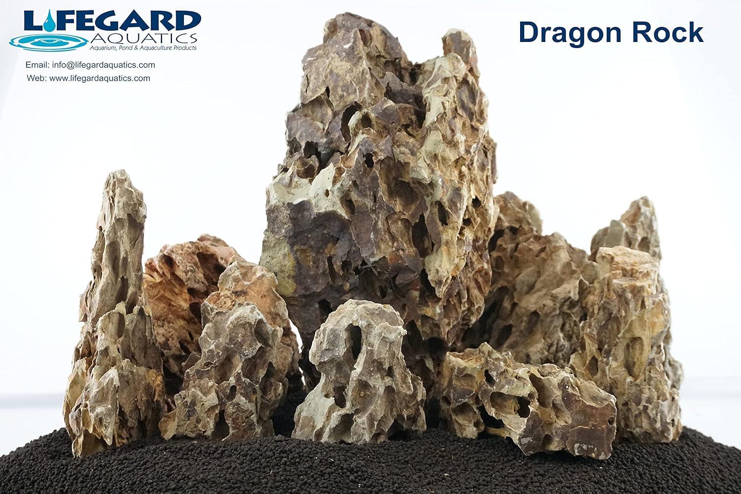 Lifegard Aquatics Aquascaping Dragon Ohko Rock 10 Lb Kit - Decorative Aquarium Rocks, Fish Tanks - 10 Lbs Kits