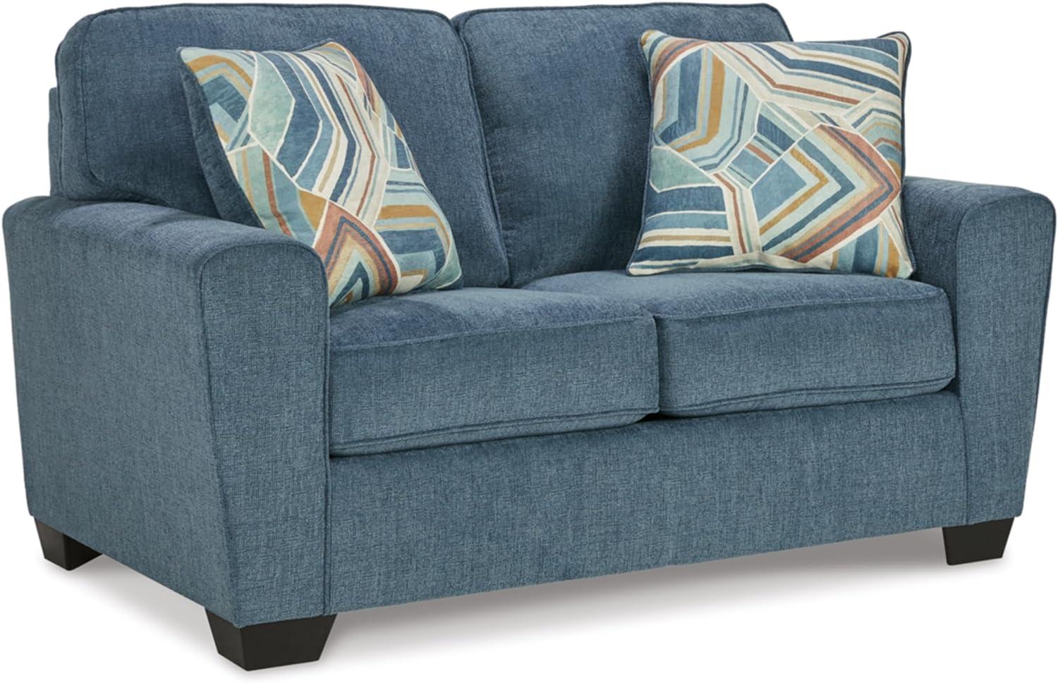 Signature Design by Ashley Cashton Blue Loveseat