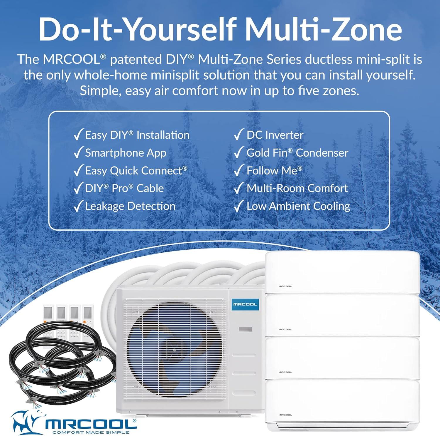 MRCOOL 36000 BTU Ductless Mini-Split Air Conditioner, Gold