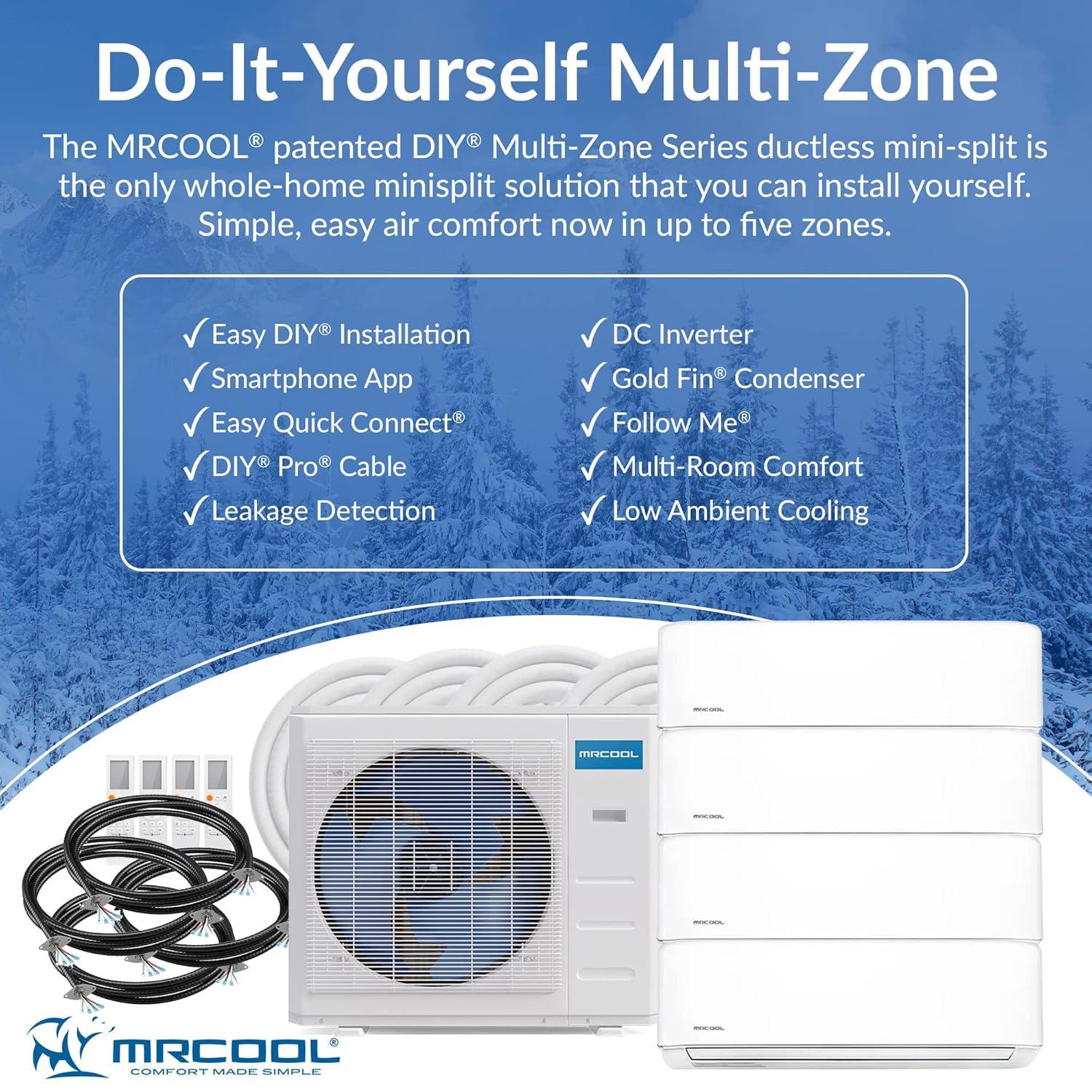 MRCOOL 36000 BTU Ductless Mini-Split Air Conditioner, Gold