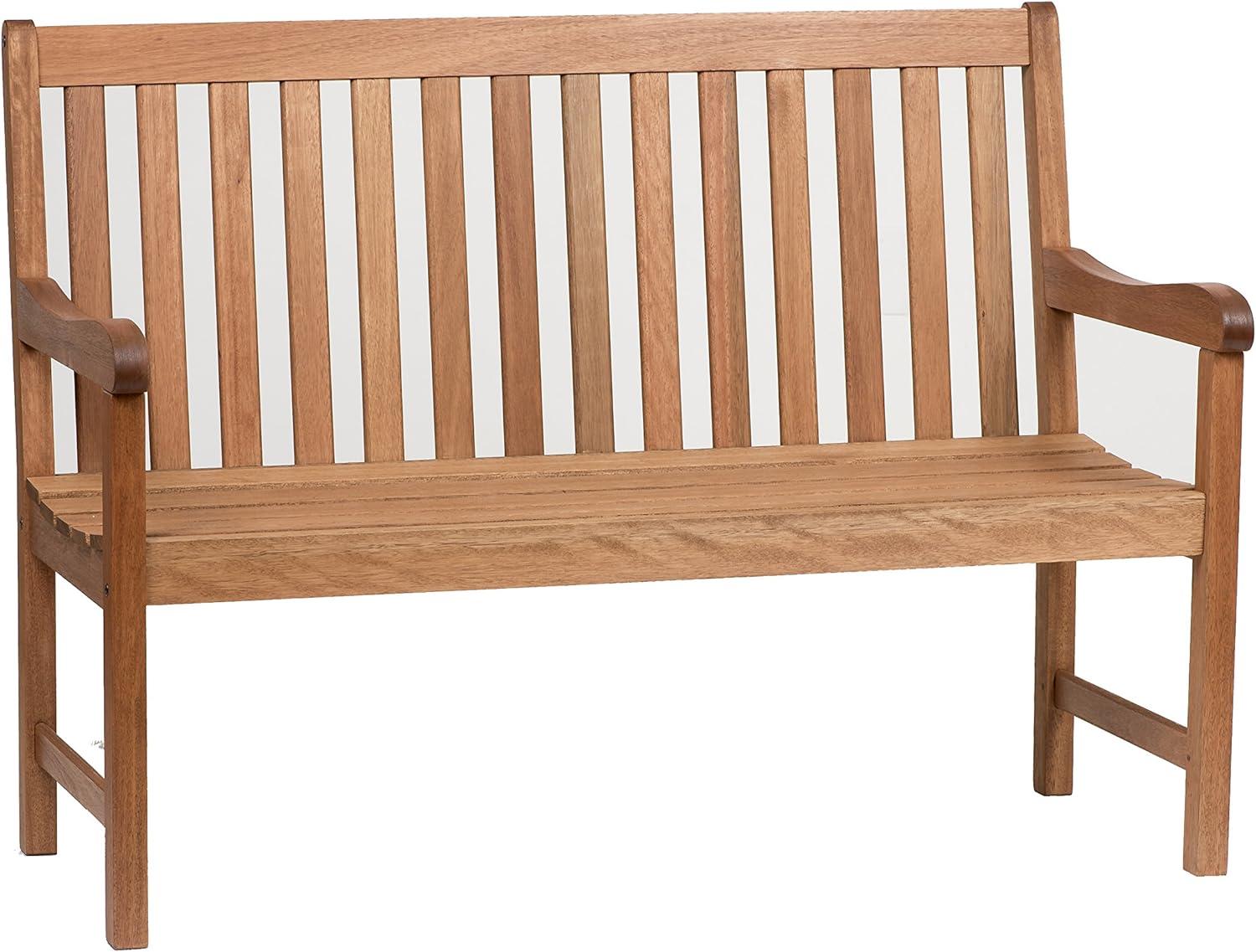 Milano 4-Foot Eucalyptus Wood Outdoor Bench