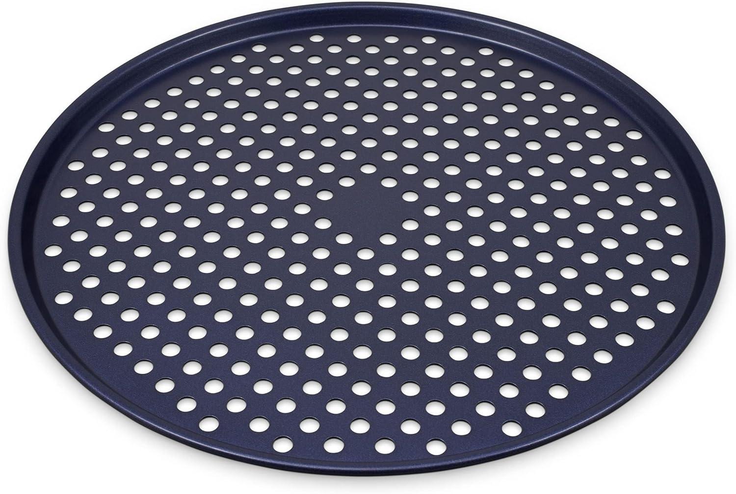 Zyliss 14-Inch Dark Blue Nonstick Carbon Steel Pizza Tray